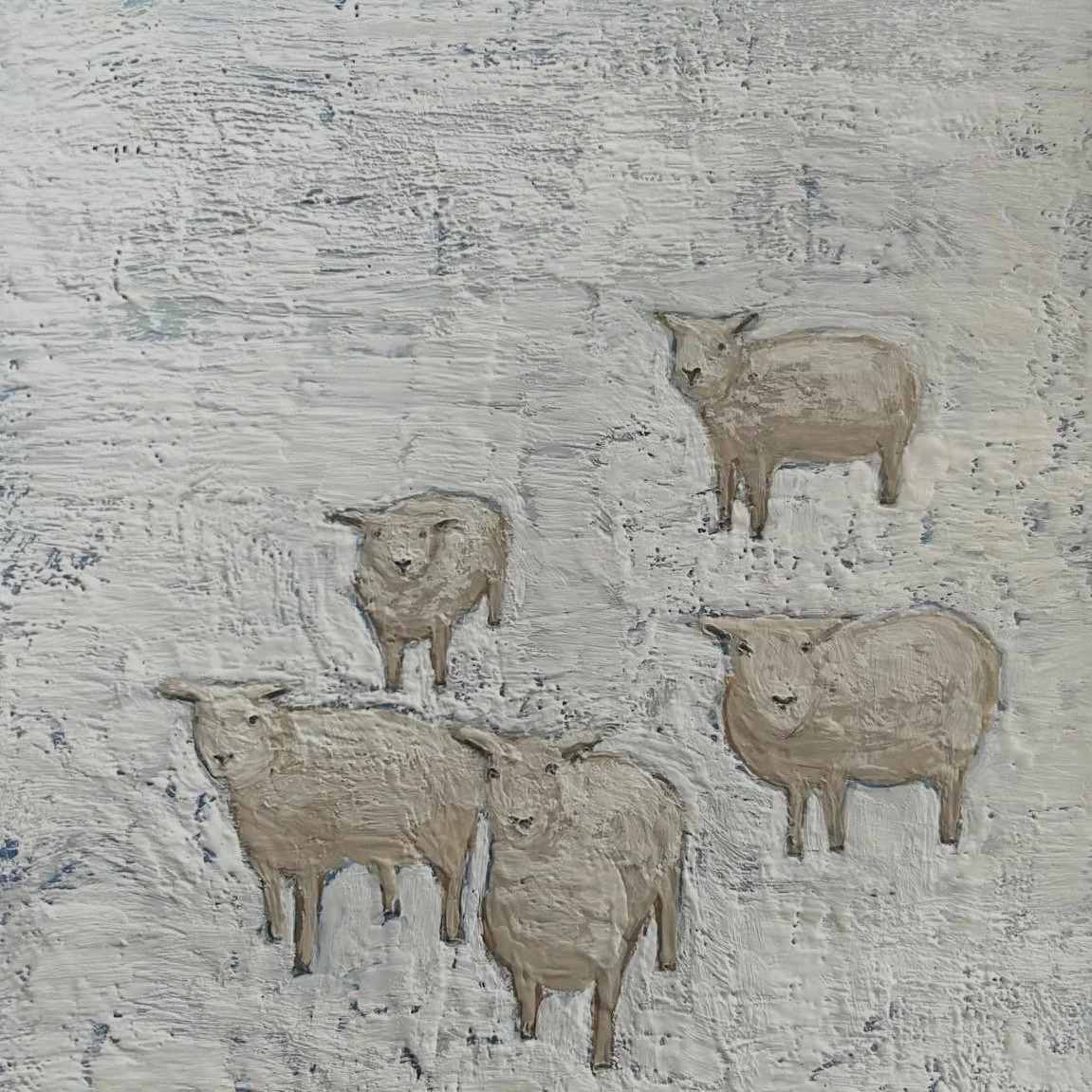 Sheep in the Snow