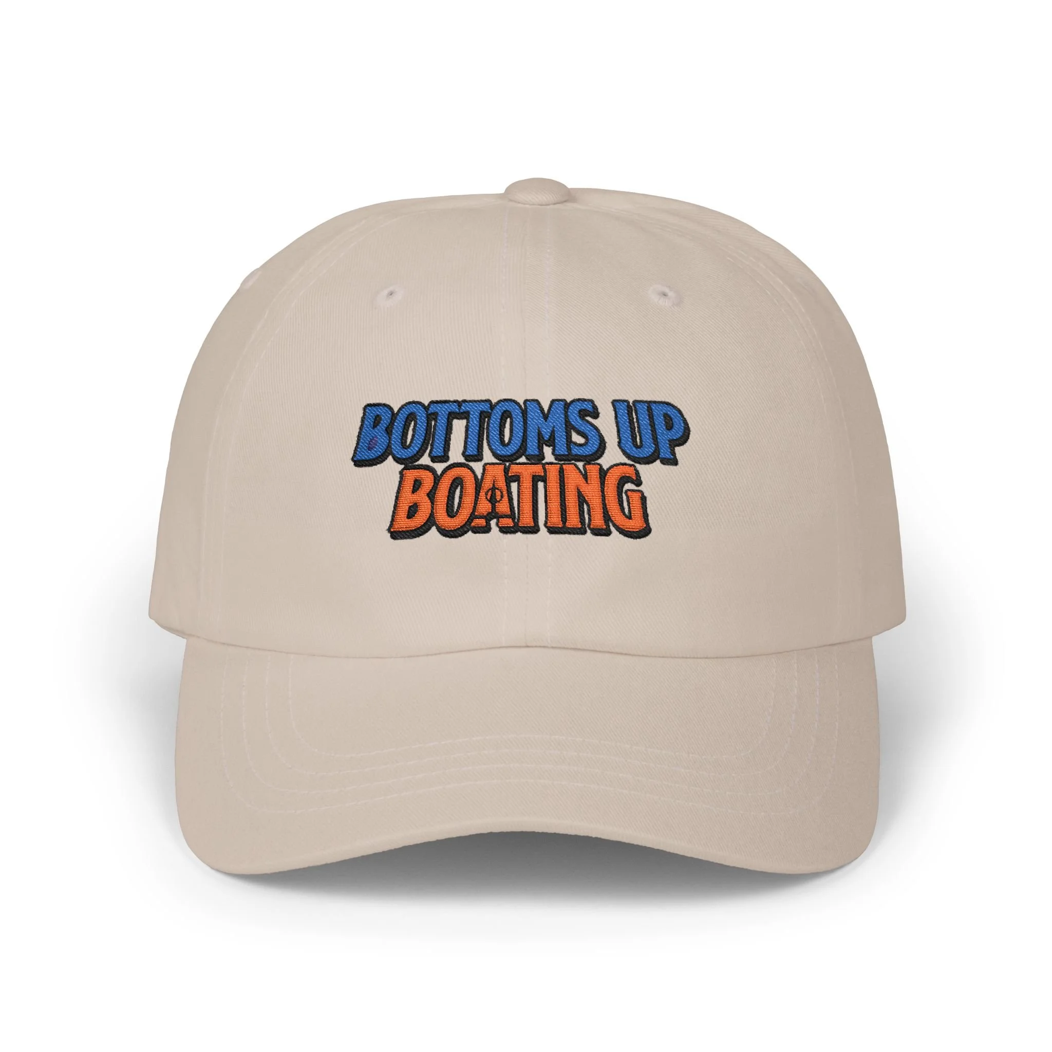 Bottoms Up Boating- For the Hull of It! Embroidered Hat