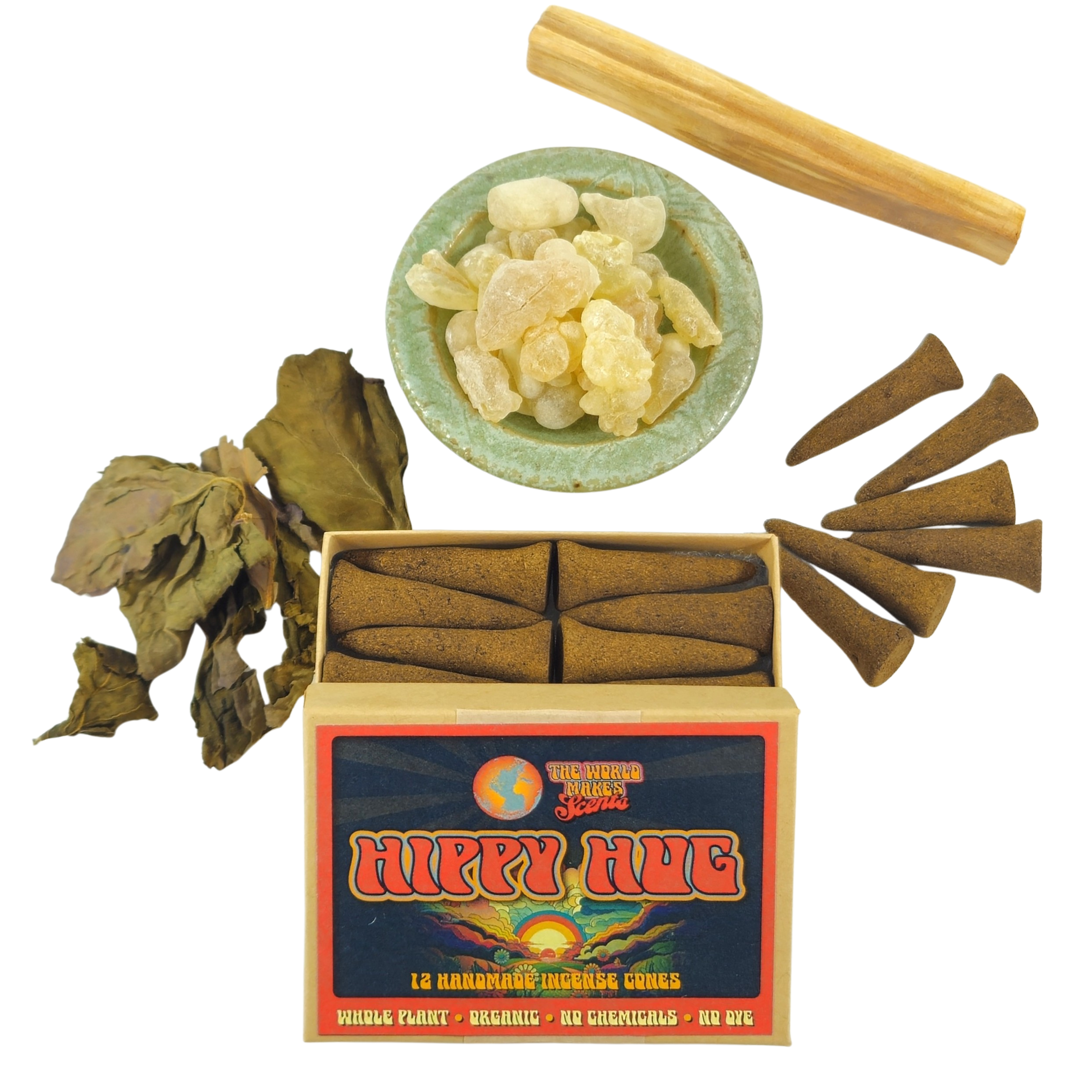 Hippie Hug Organic Incense Cones
