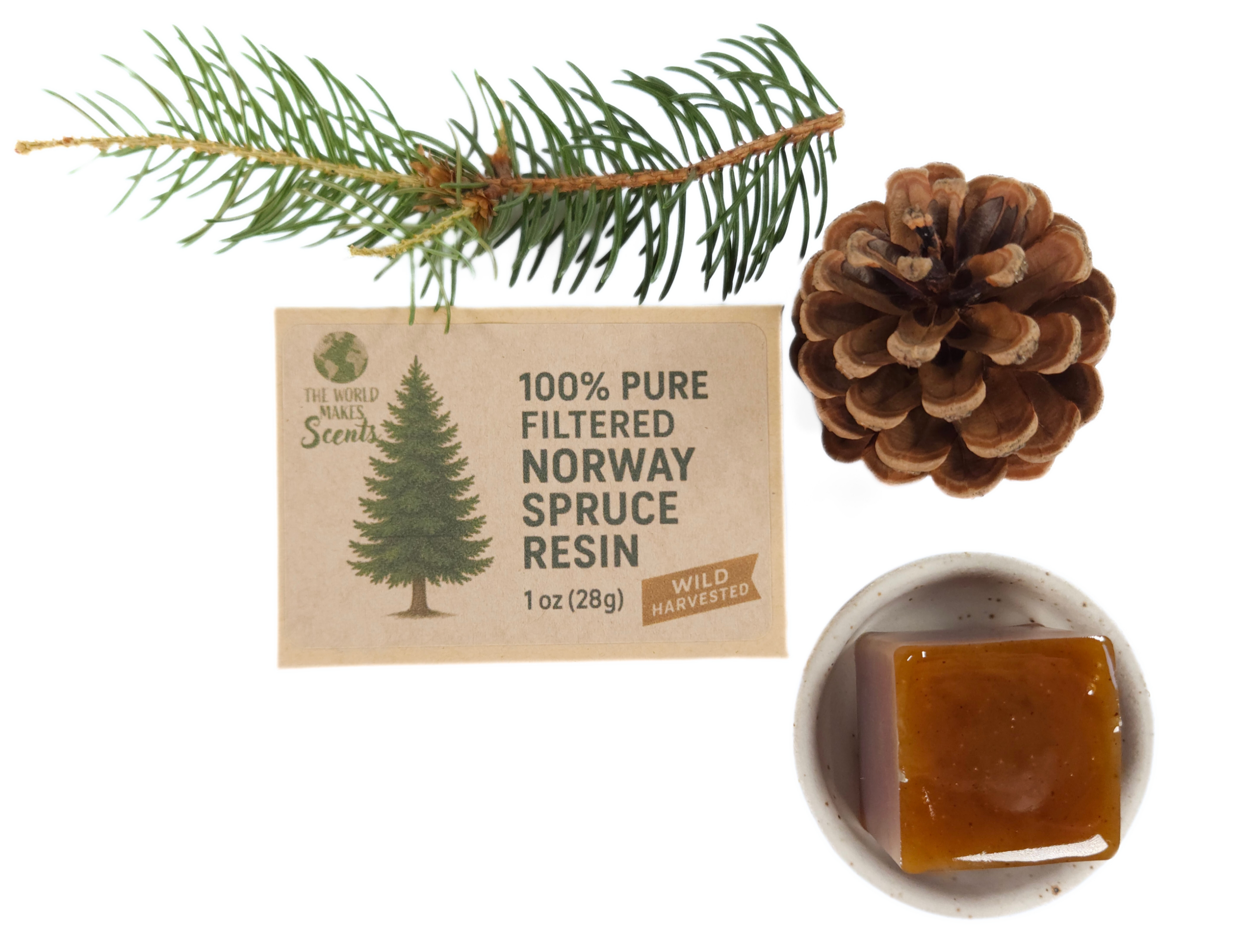 Filtered Pure Norway Spruce Resin (Picea abies) 1.4oz (39.7g)
