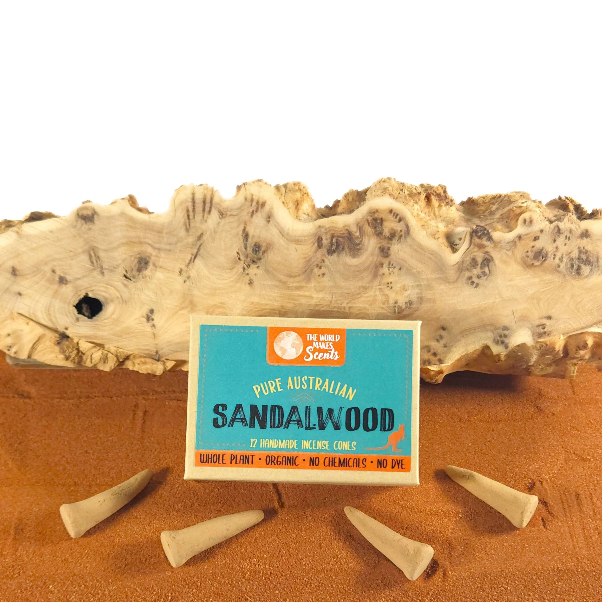 Australian Sandalwood Organic Incense Cones