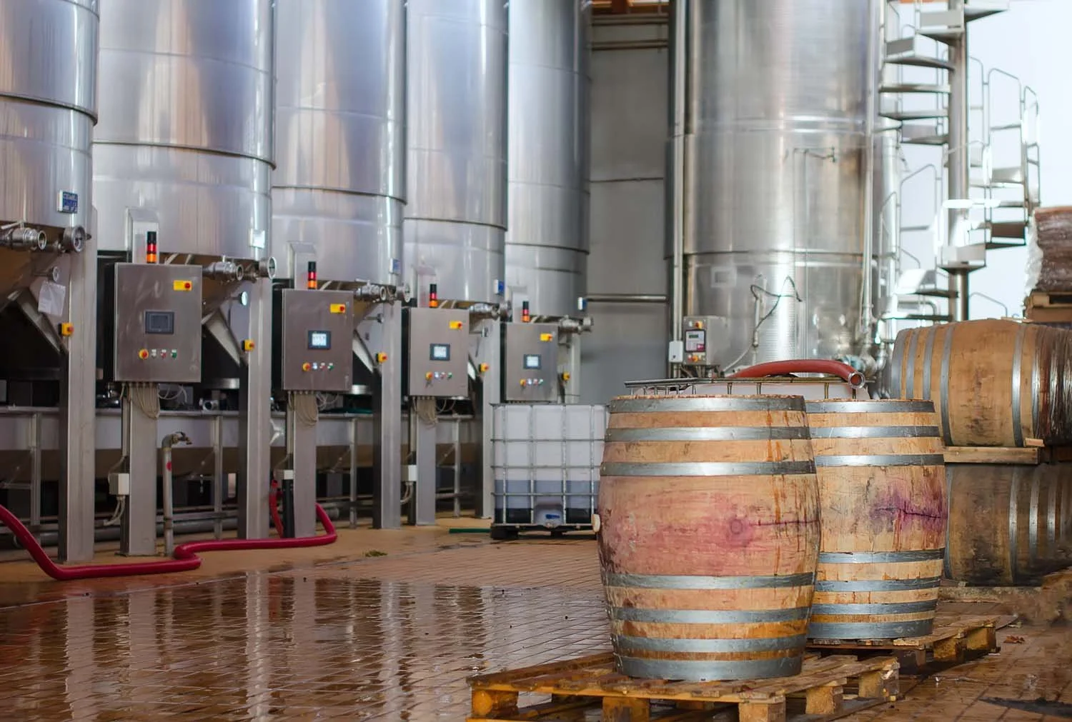 Insulation temperature control for winery