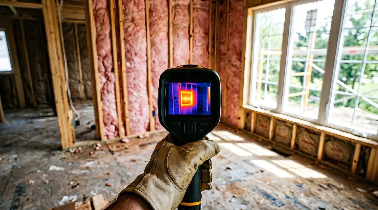 Photo scanner of insulation level