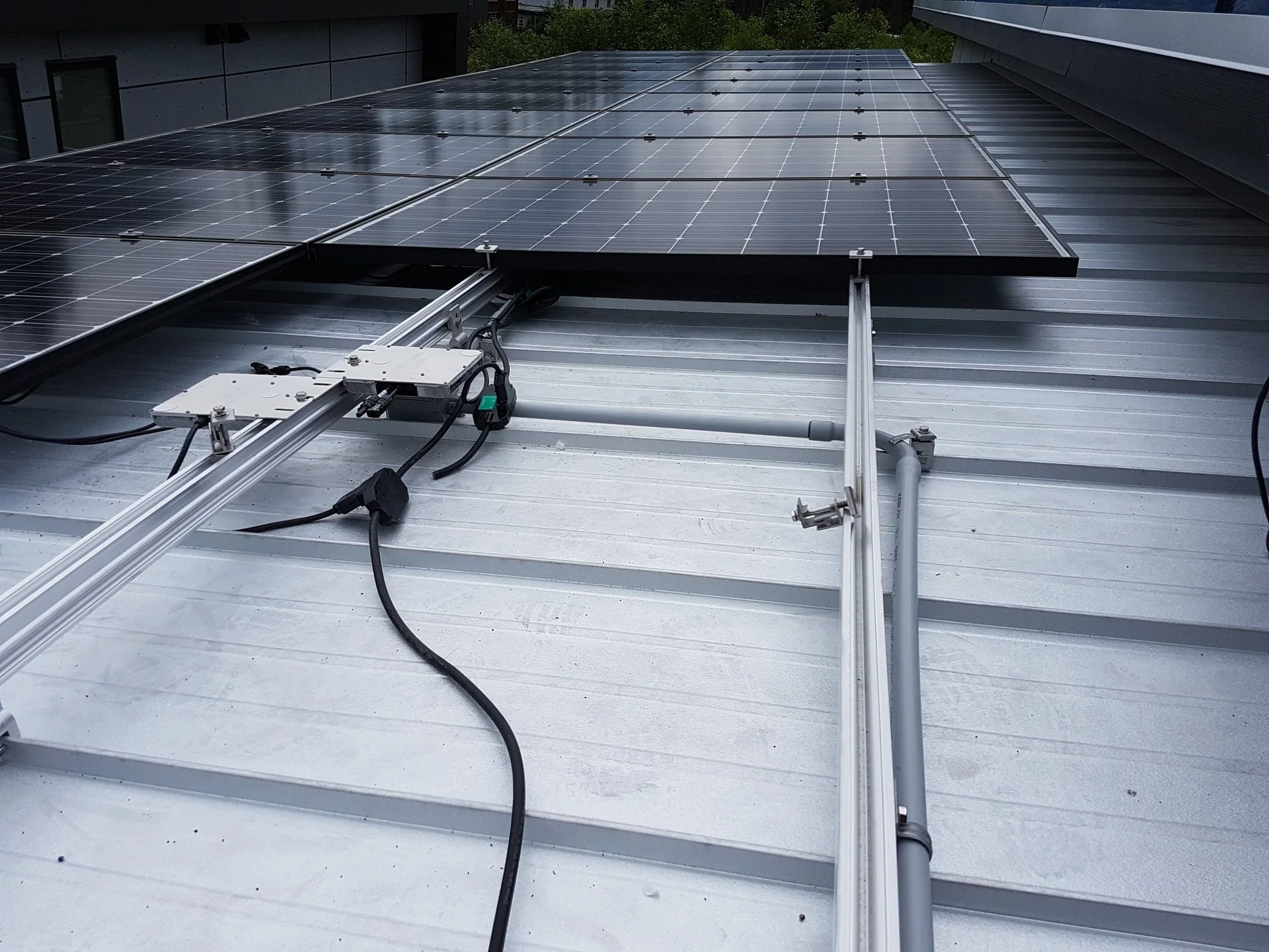 Solar panel installation for off-grid backup power, Sea to Sky corridor