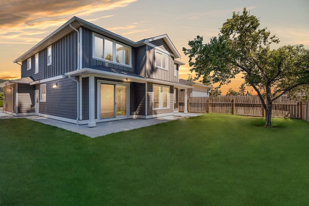 Professional real estate photography of a residential exterior