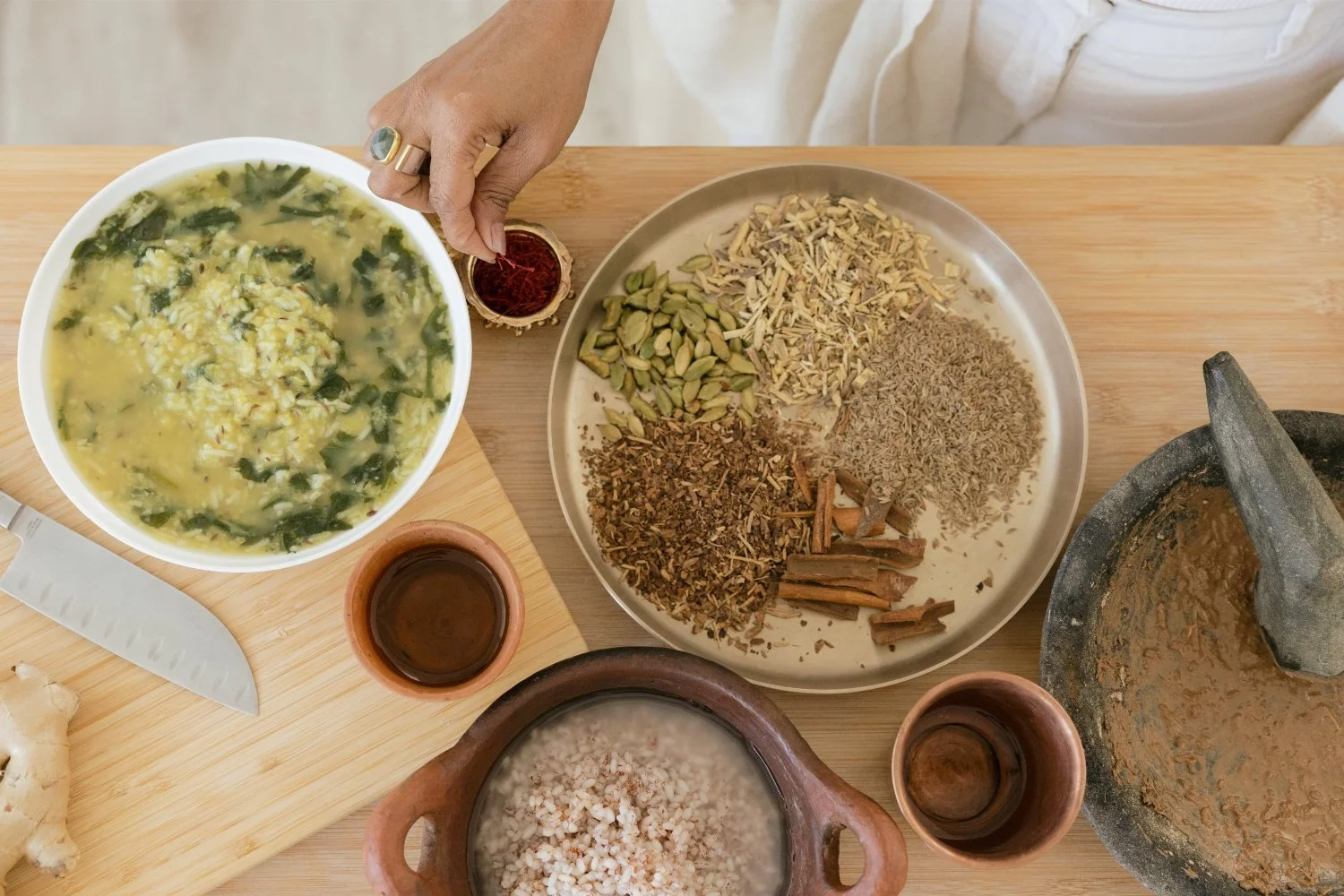 Deeper exploration of the Five Foundations for an 8-week at-home guided panchakarma cleanse