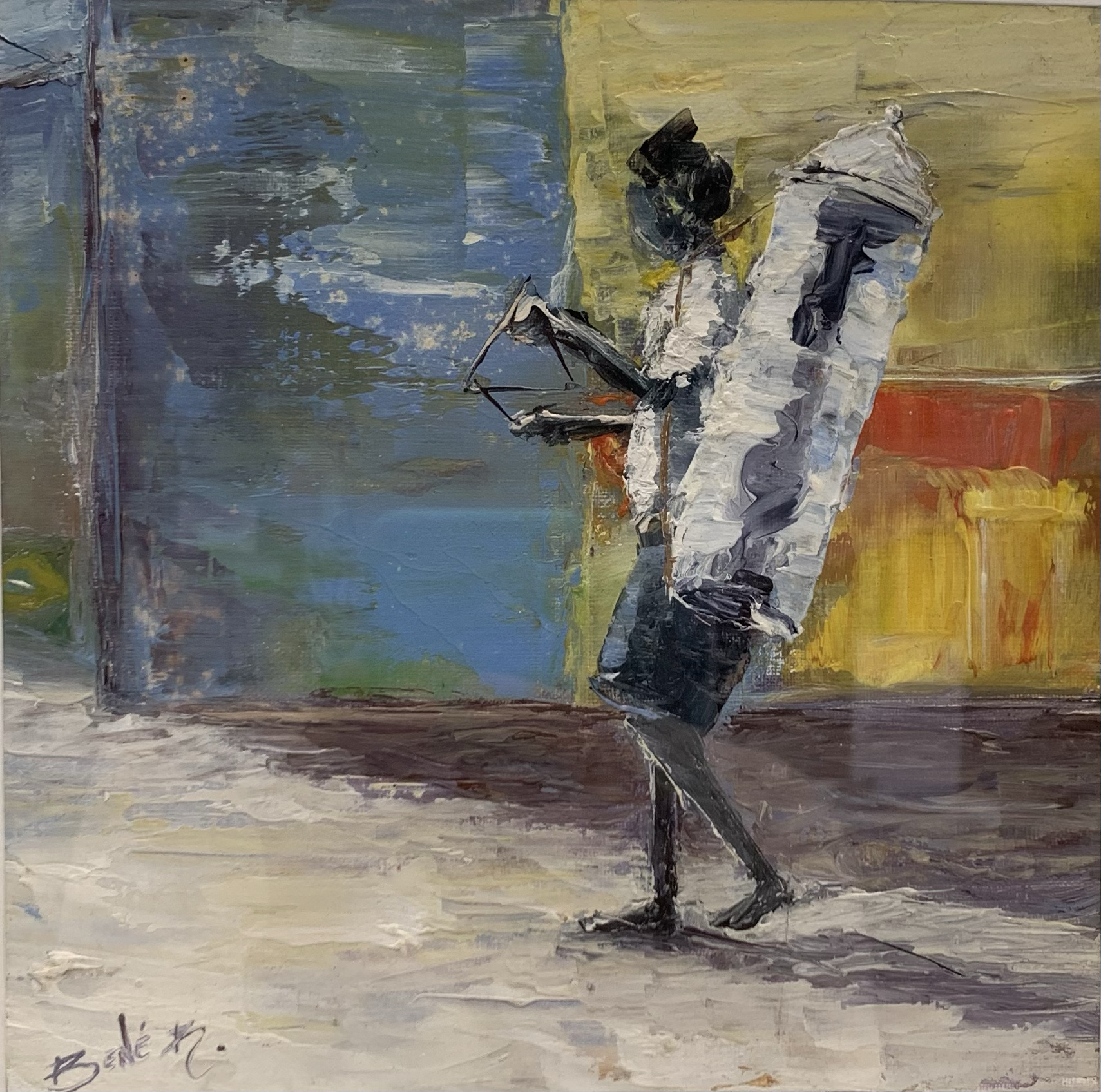 "Chegadinha" 2017, oil on paper 20x20cm