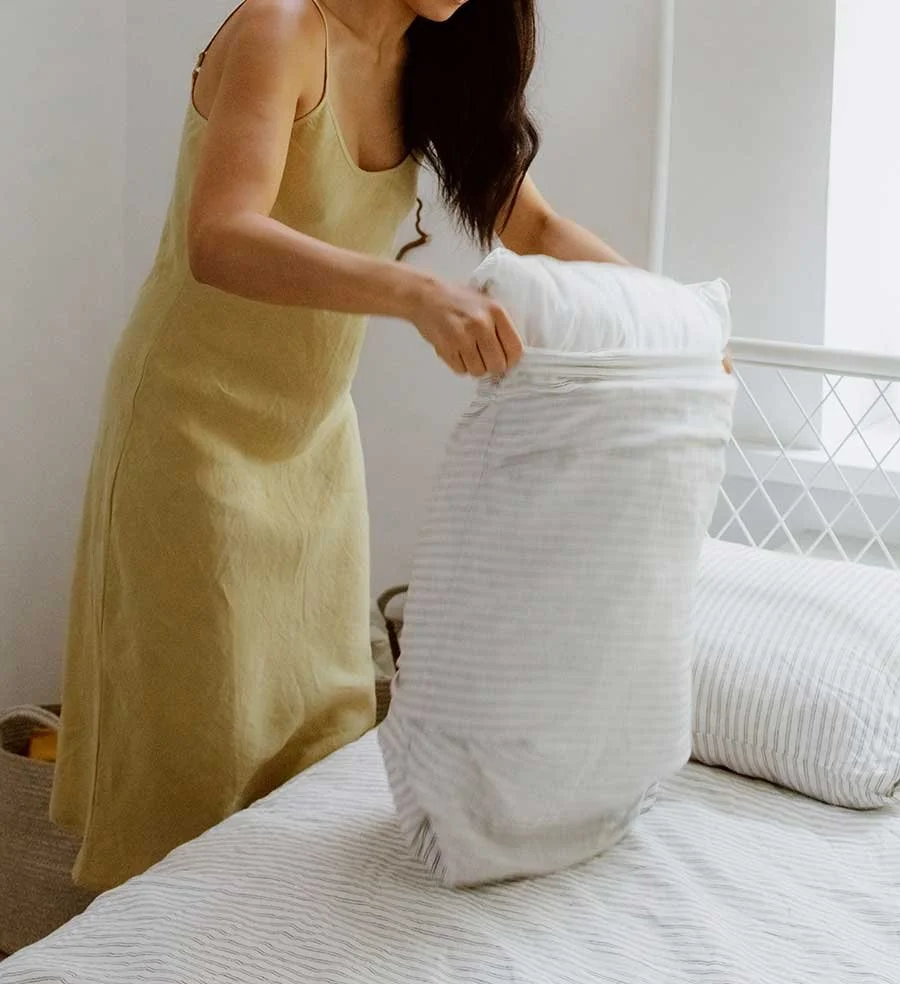 House cleaning and changing bed linens
