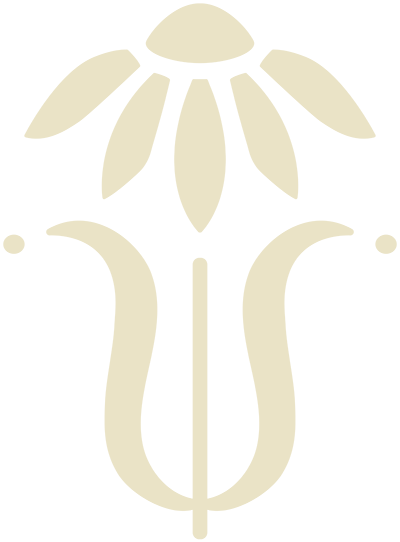 Stylized light yellow daisy brand icon design