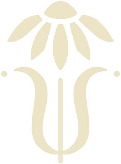 Stylized light yellow daisy brand icon design