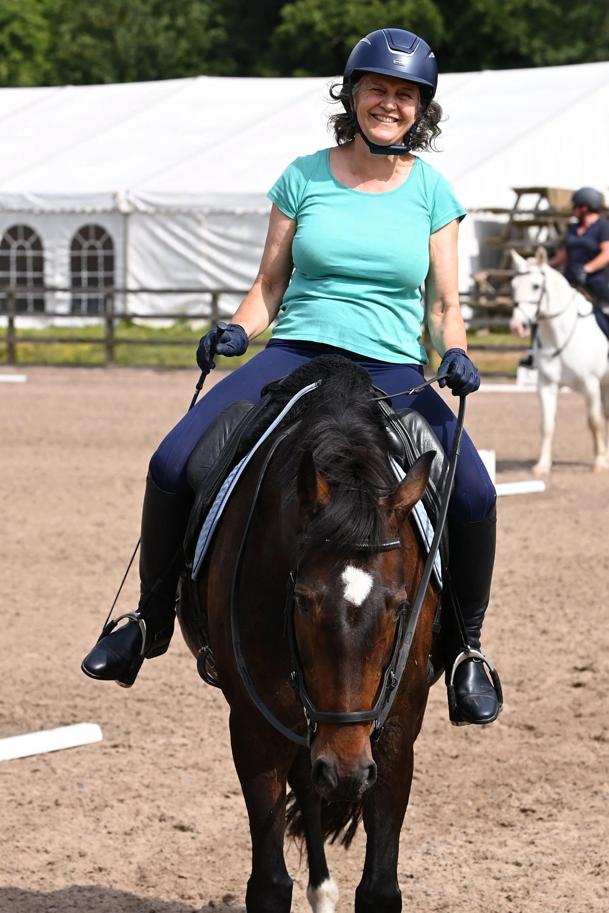 That was a good session, Sue Gay and her lovely mare Athena