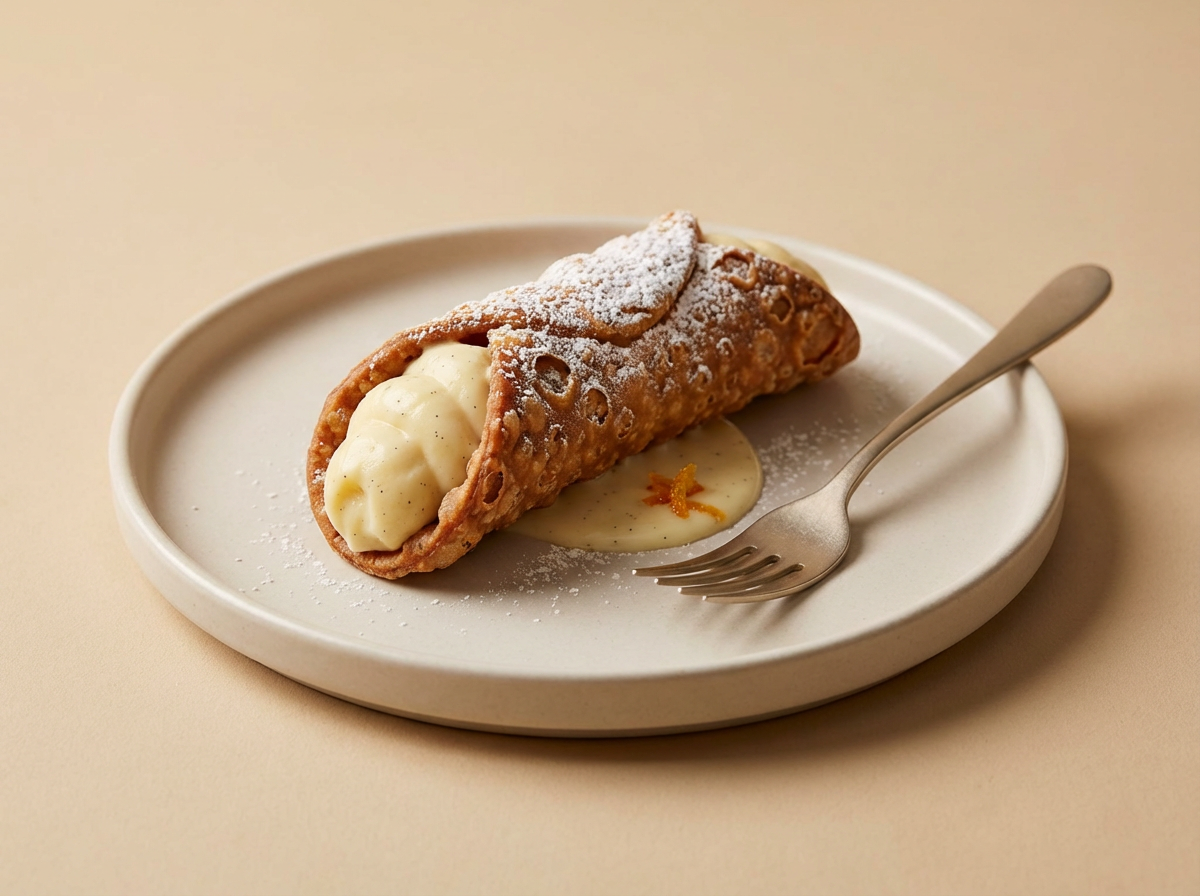 Vanilla Custard Cannoli
