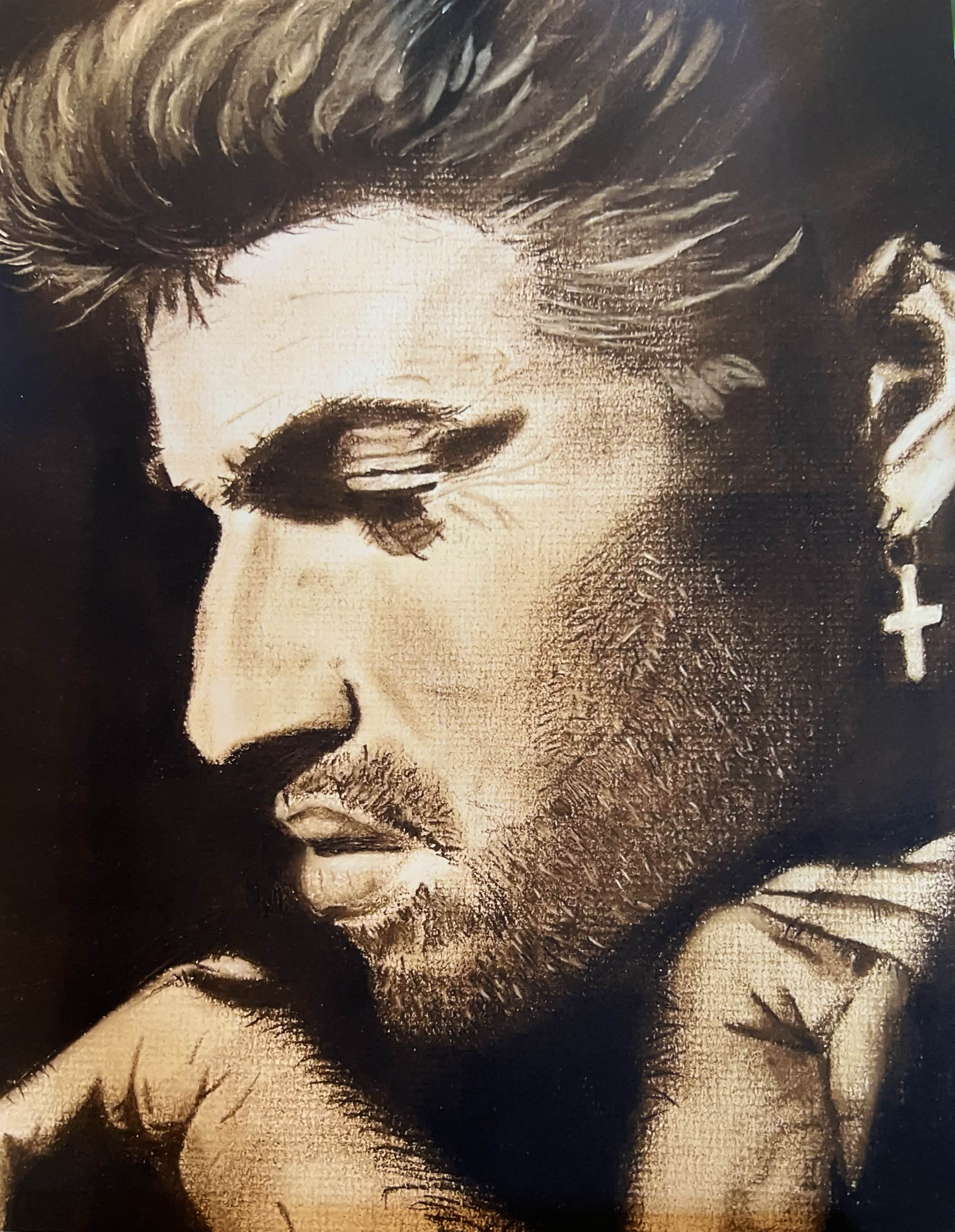 George Michael - Charcoal Portrait

This was the final portrait I completed before losing the ability to draw for seven years. Looking back, it has become an unexpected marker in my artistic journey - the last piece from who I was as an artist then, 