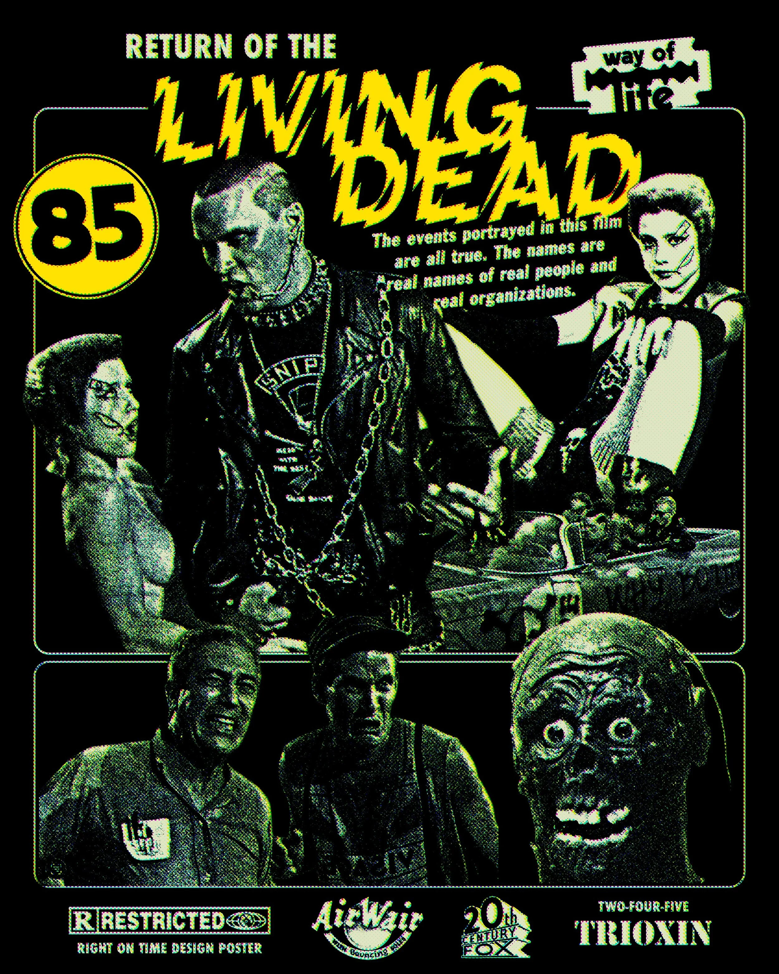 15 of 31 &bull; RETURN OF THE LIVING DEAD &bull; #punk #oi #soundtrack #filmposter #returnofthelivingdead