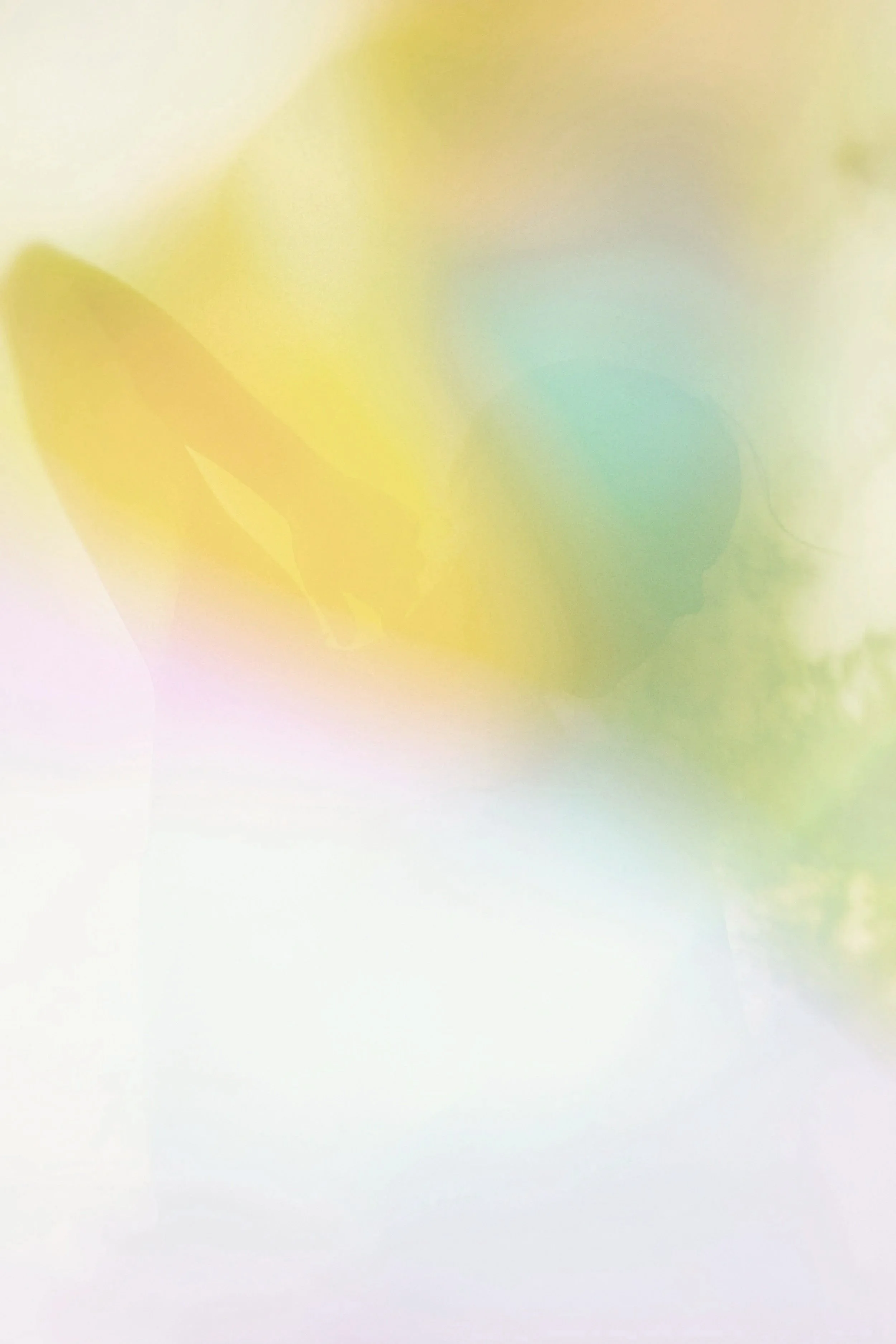 Abstract background with pastel colors, including yellow, green, and pink, in a soft, blurred pattern.