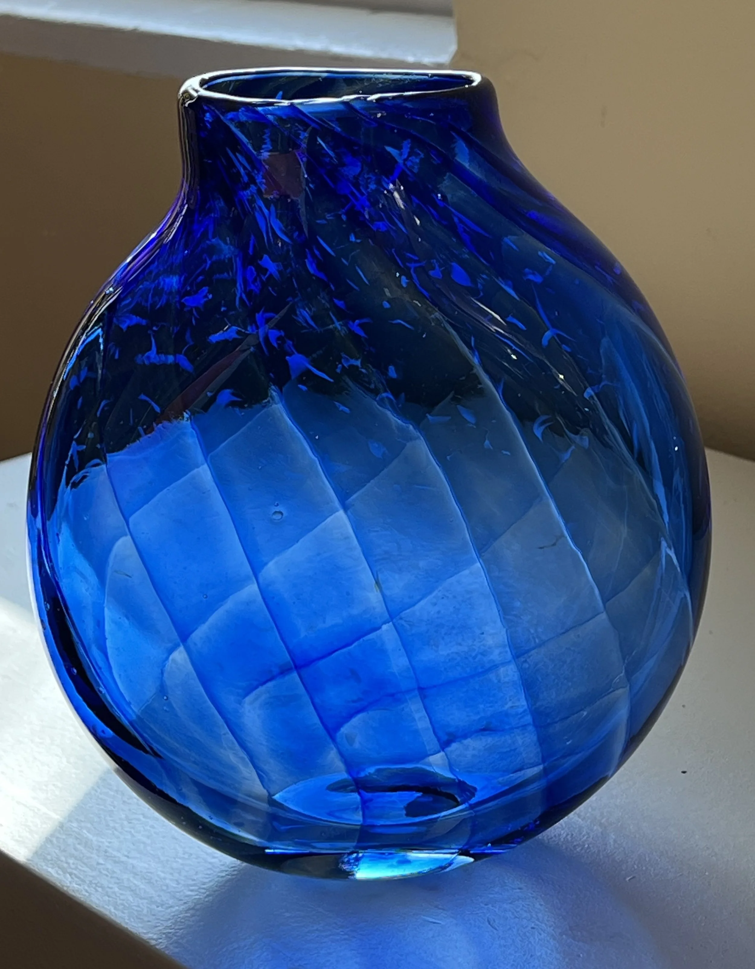 Handblown glass vase from the Artist’s Collection.
