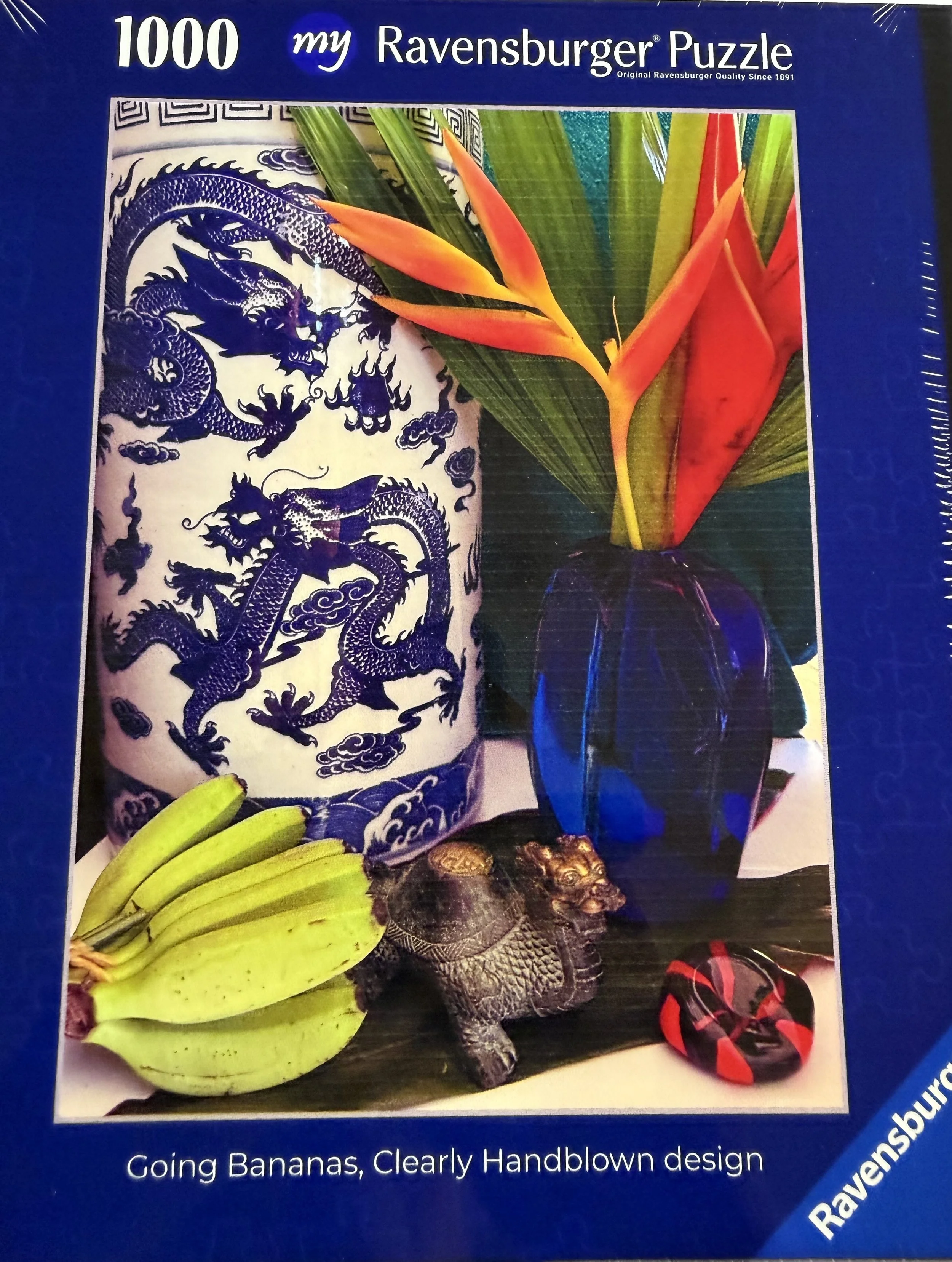 Going Bananas — Ravensburger jigsaw puzzle box.