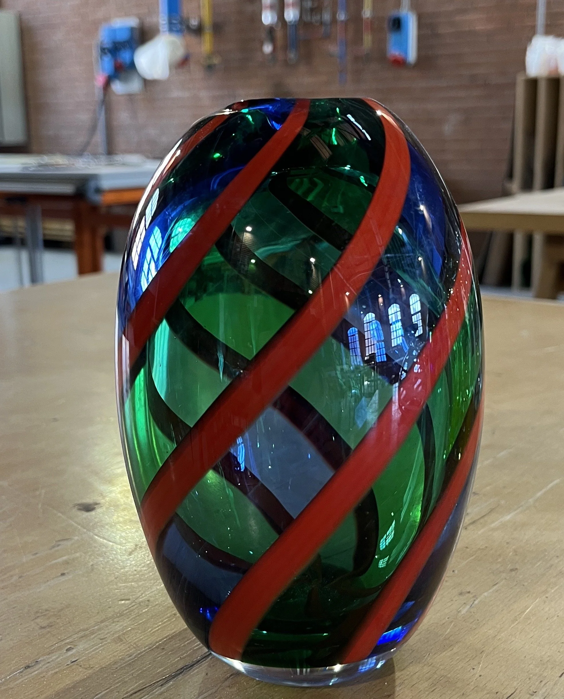 Handblown glass vase — Private Collection: Washington, DC.
