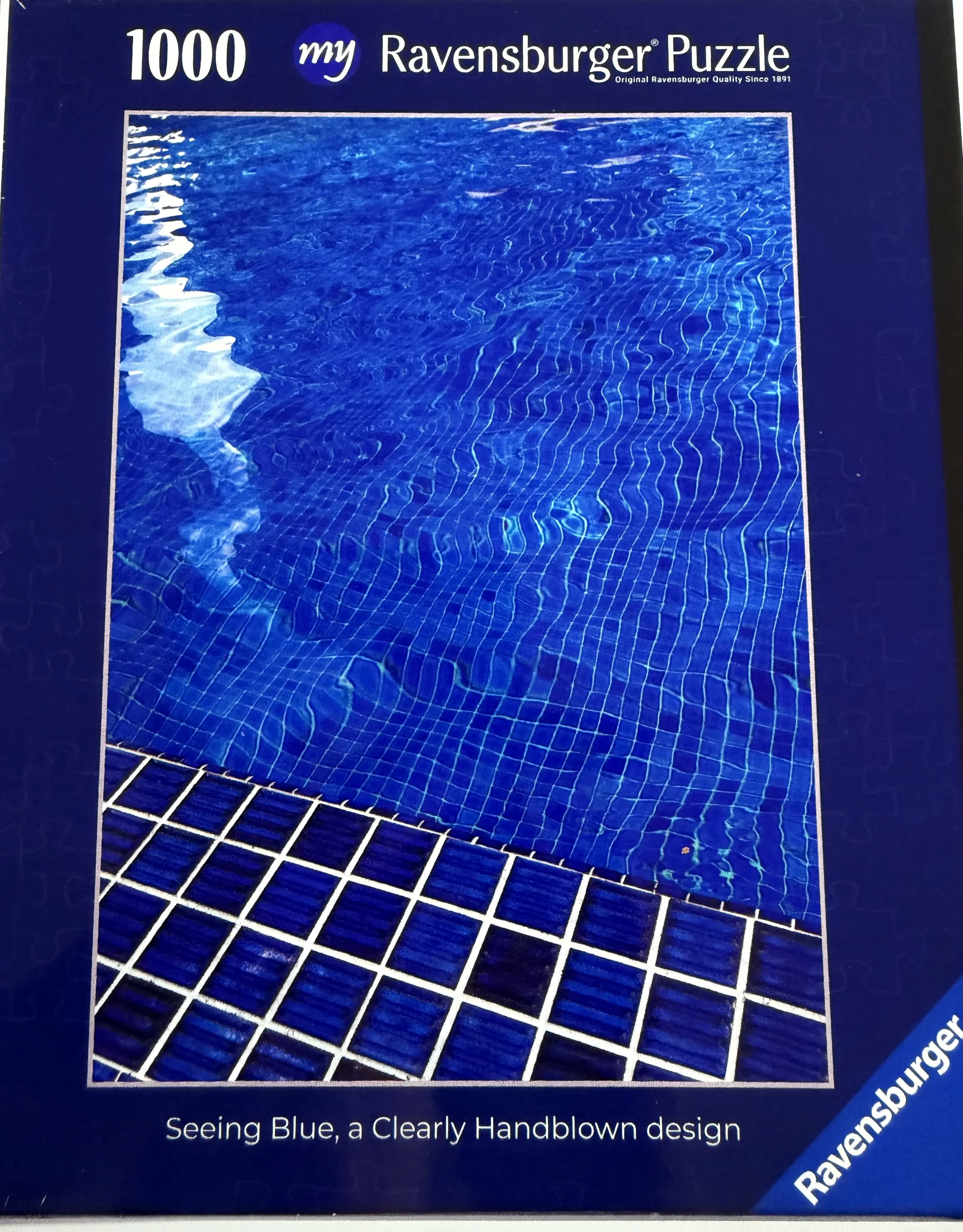 Seeing Blue — Ravensburger jigsaw puzzle box.