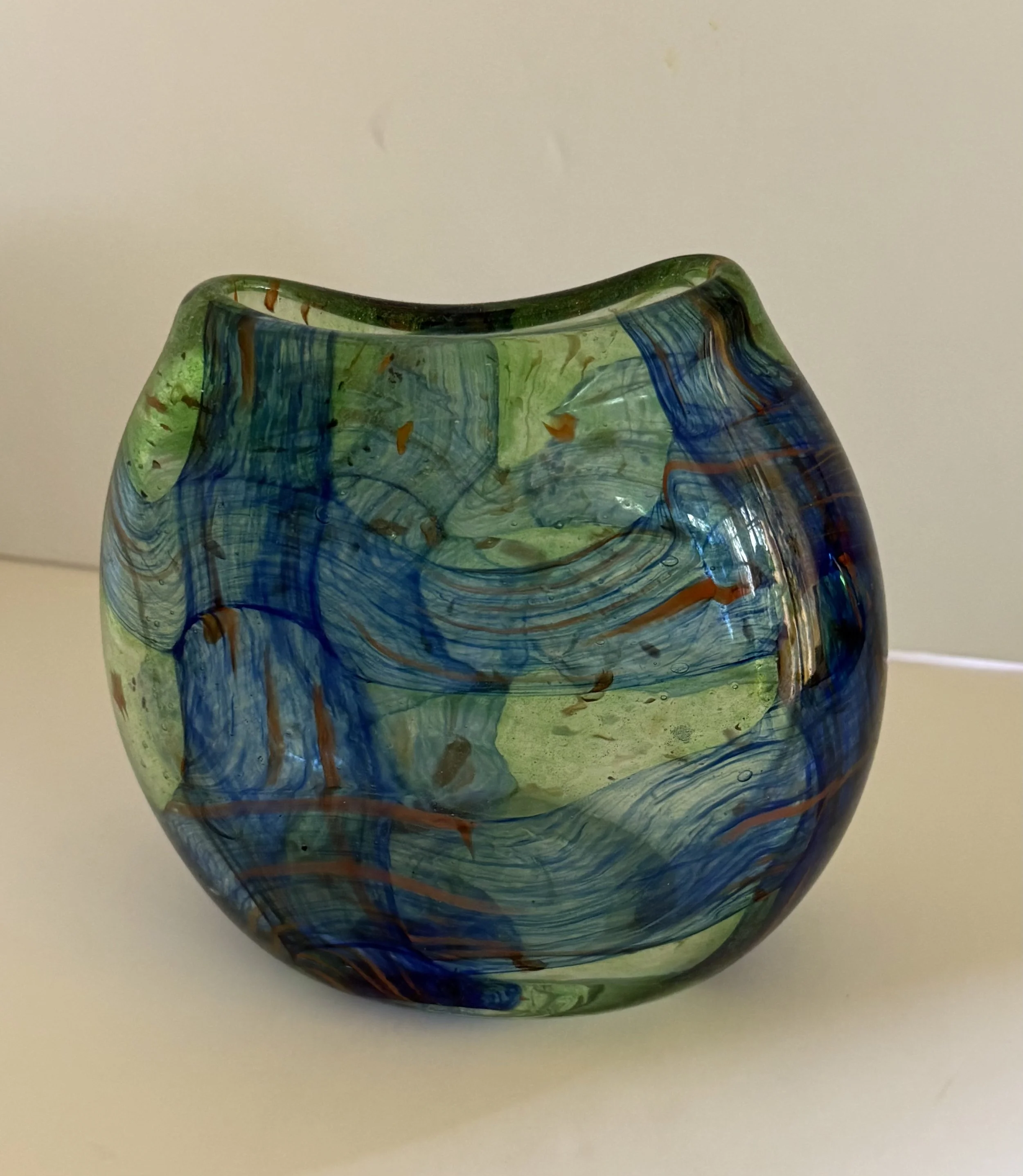 Handblown glass vase from the Artist’s Collection.