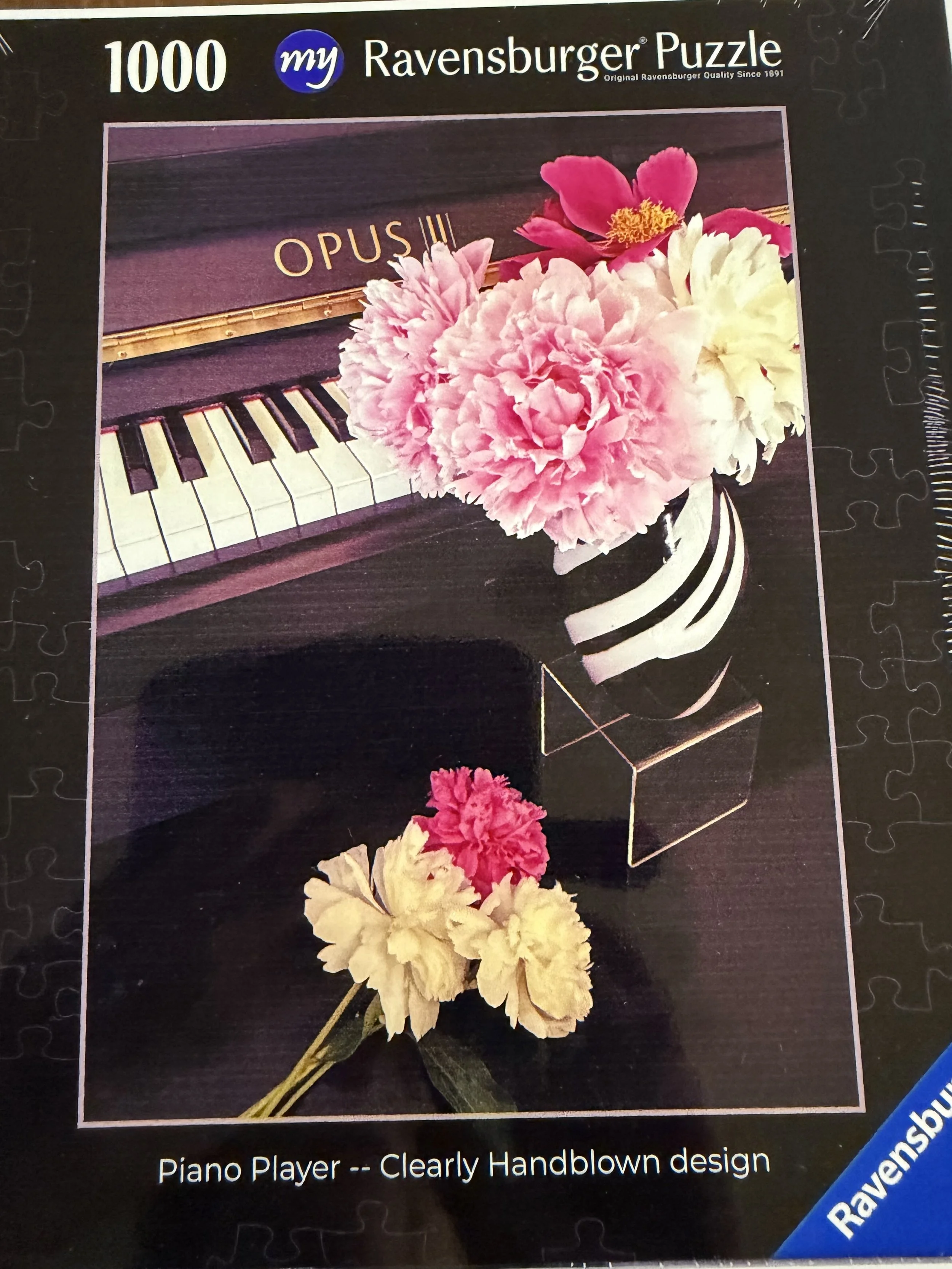 Piano Player — Ravensburger jigsaw puzzle box.