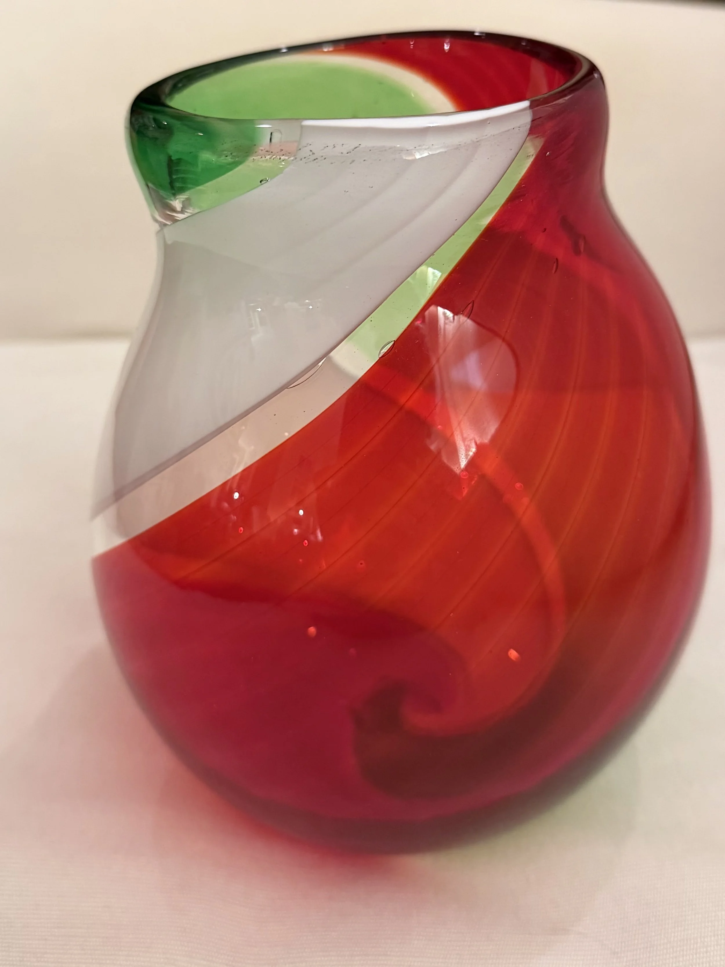 Handblown glass vase — Private Collection: Australia.