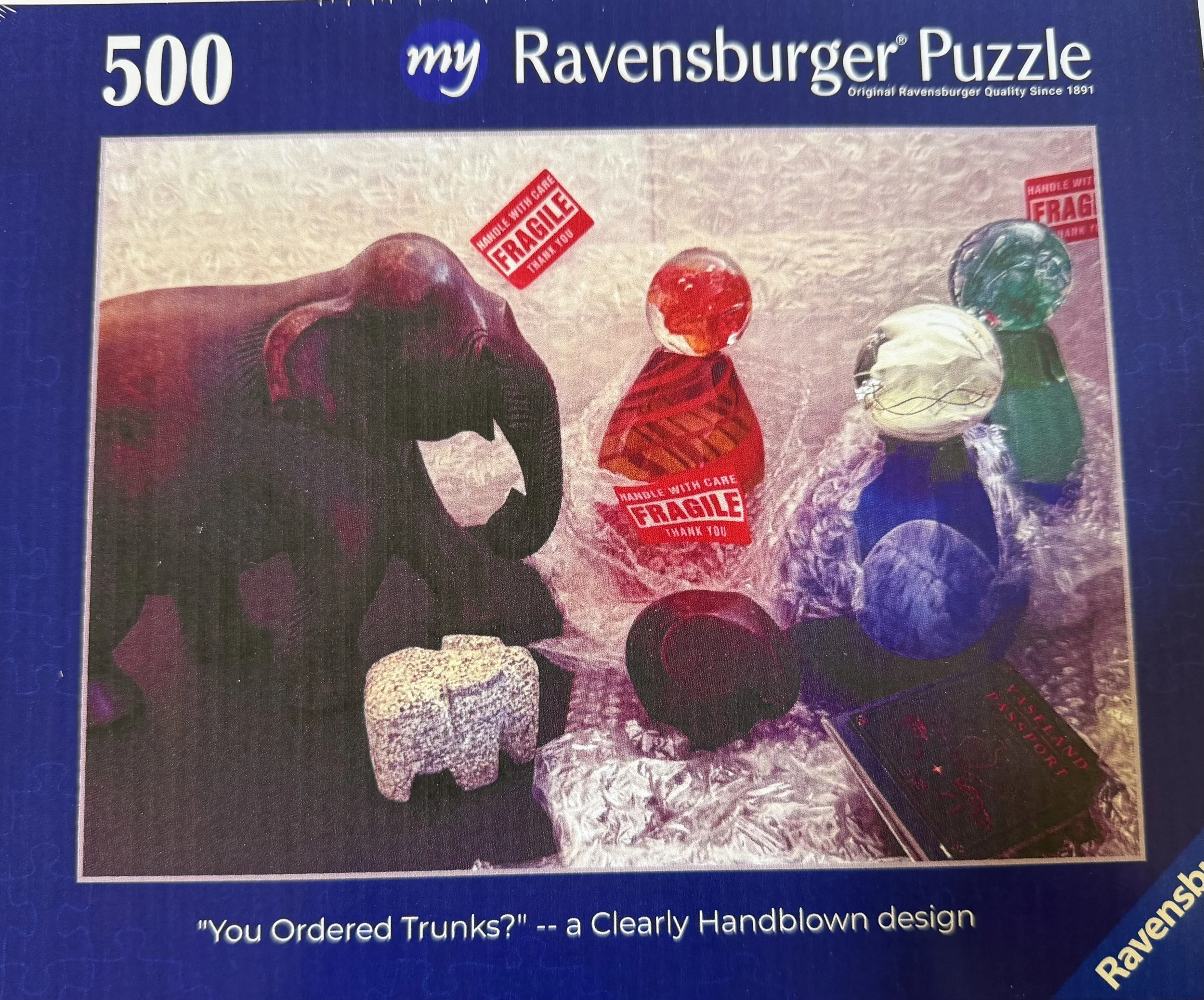 You Ordered Trunks? Ravensburger puzzle box