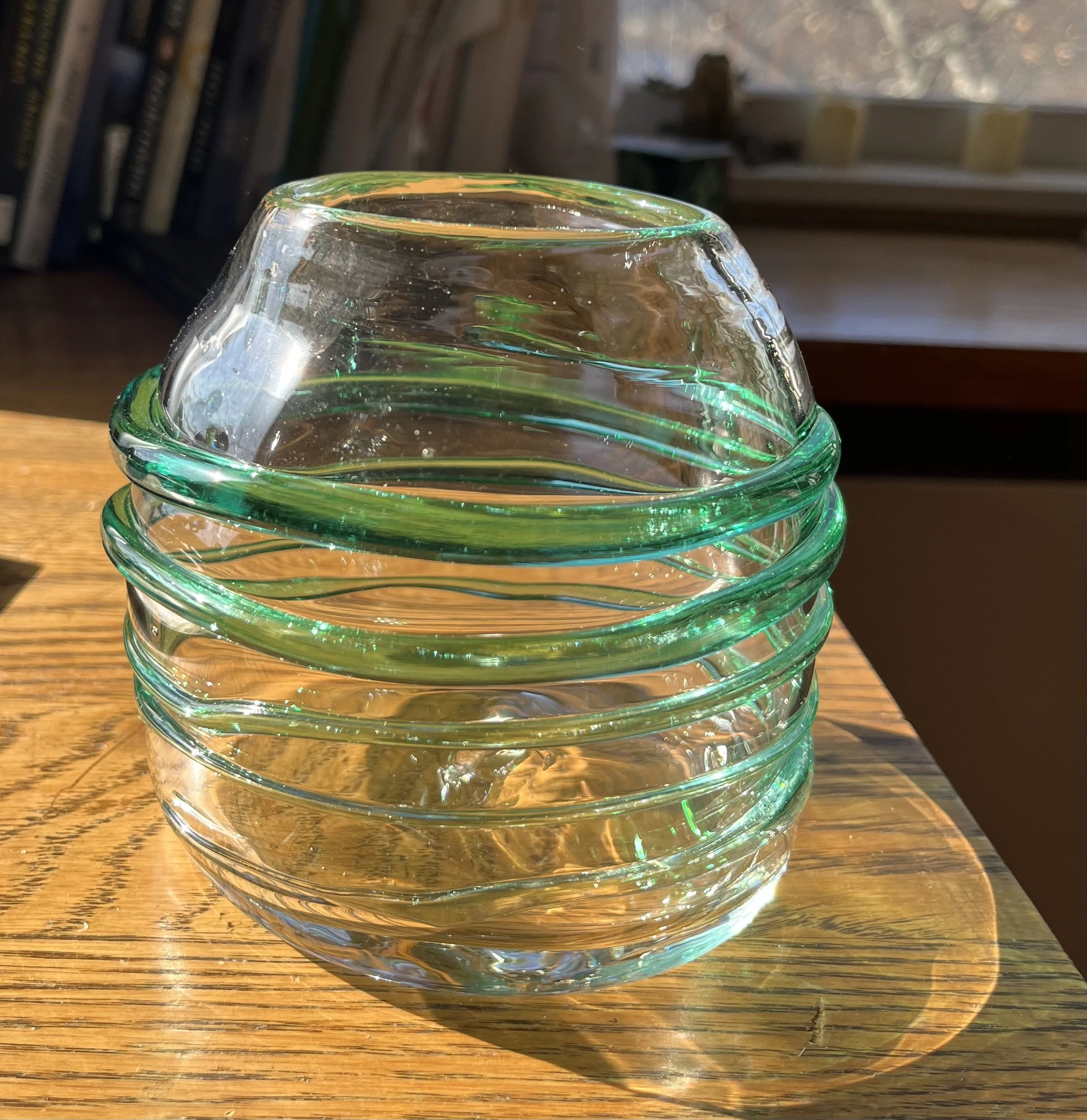 Handblown glass vase from the Artist’s Collection.