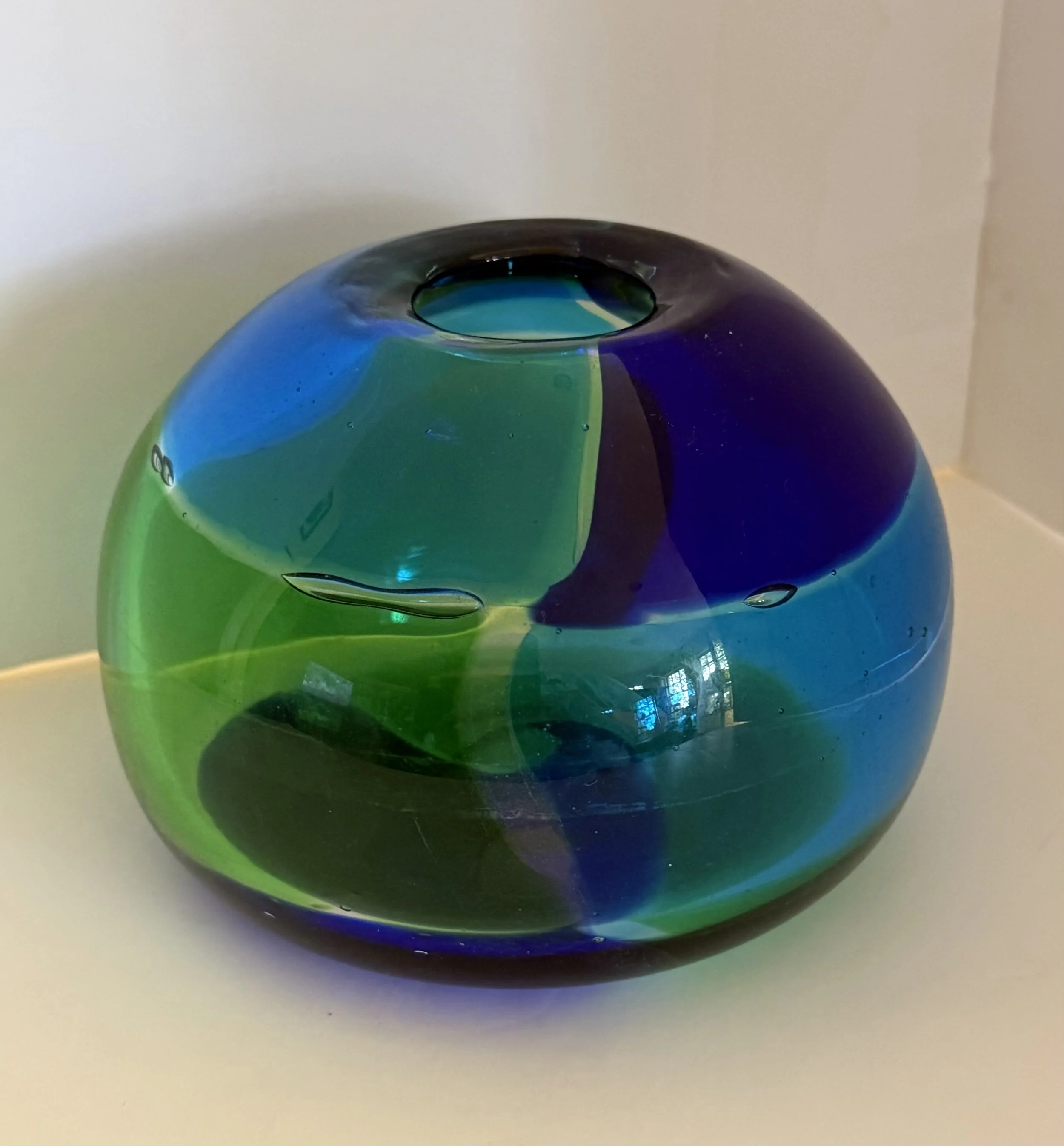 Handblown glass vase from the Artist’s Collection.