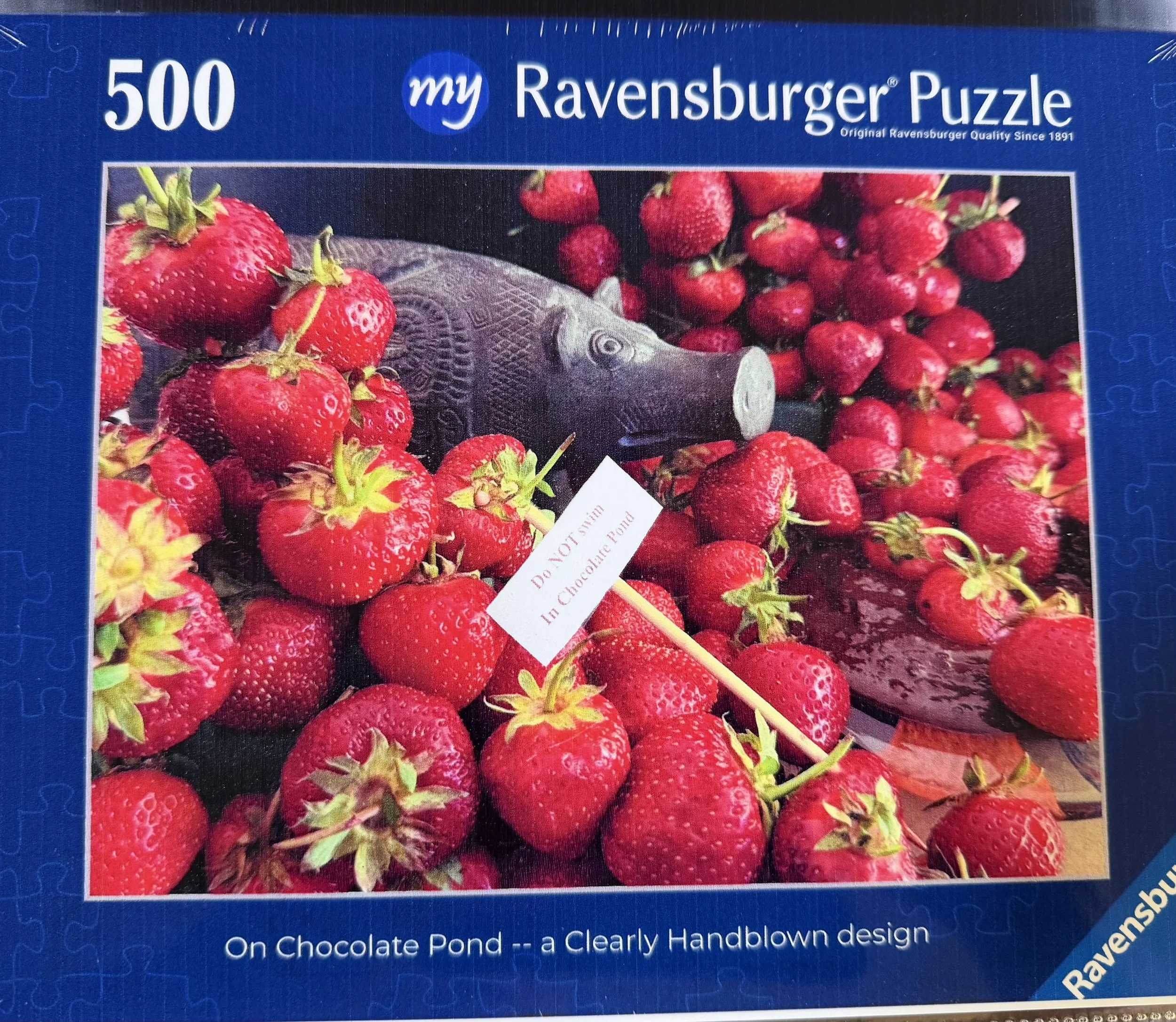 On Chocolate Pond Ravensburger puzzle box