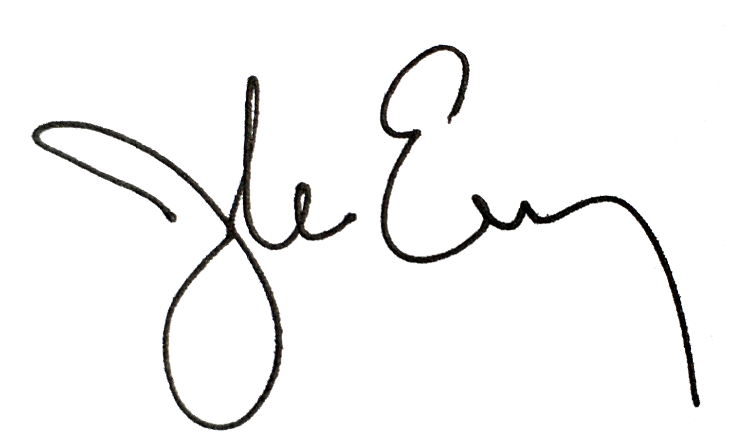 A stylized black outline of a signature of Hamilton Management's founder.