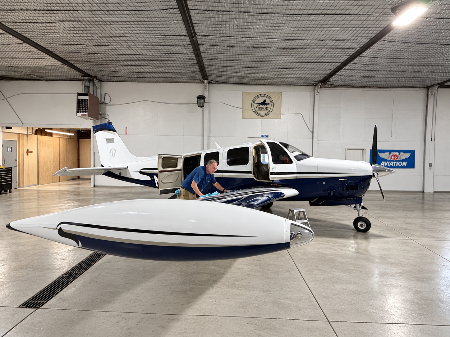 Adding the final touches to a Bonanza