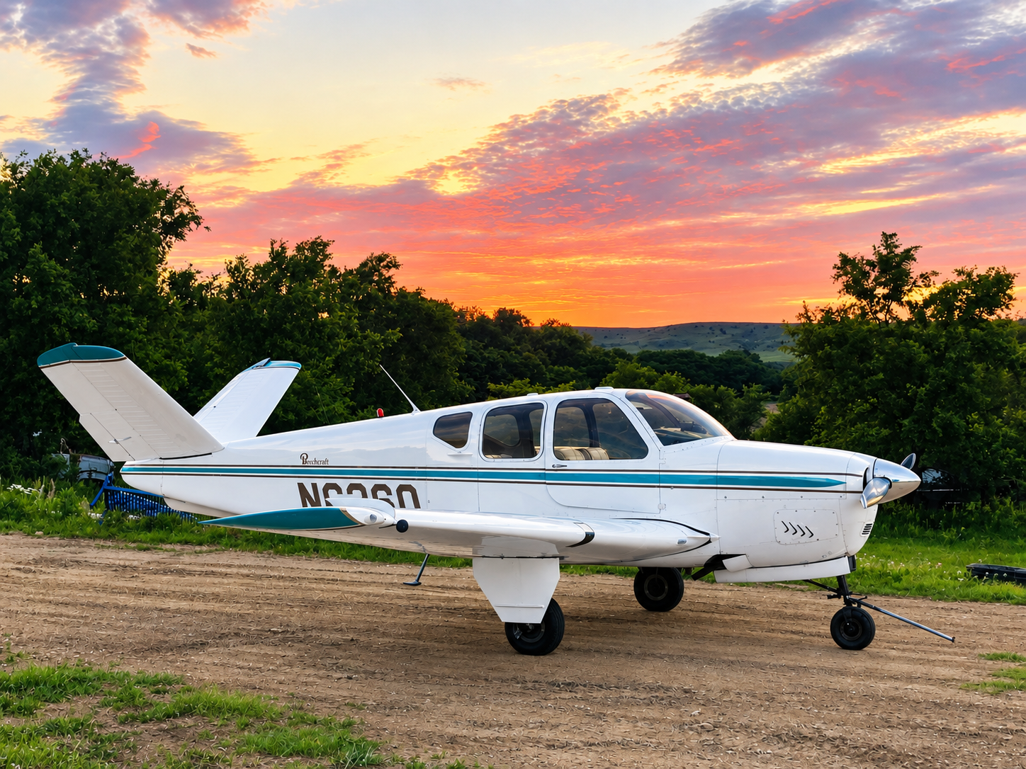 Beechcraft Bonanza J35 V Tail in Central Kansas