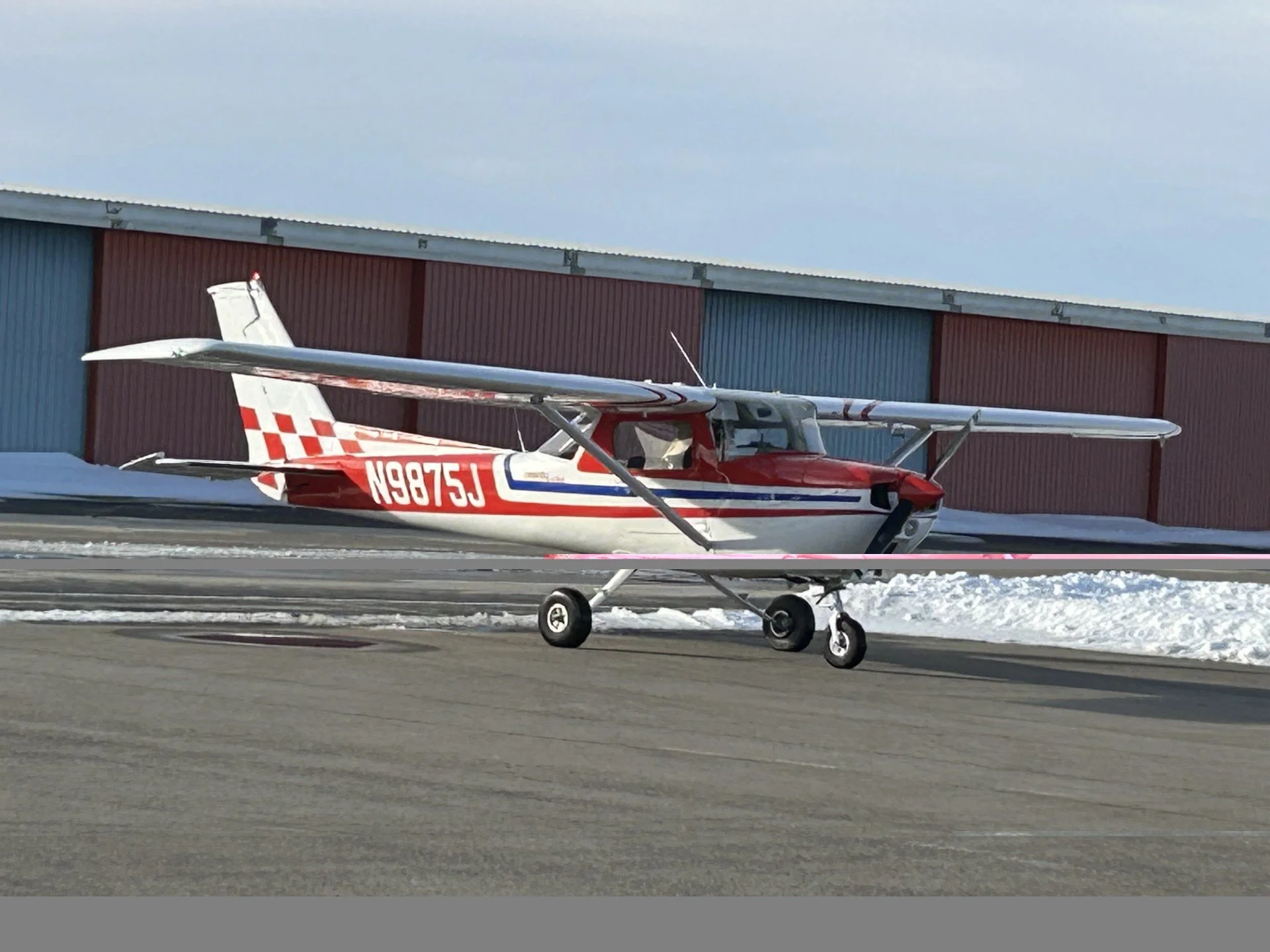 General aviation aircraft at Salina Regional Airport in Central Kansas