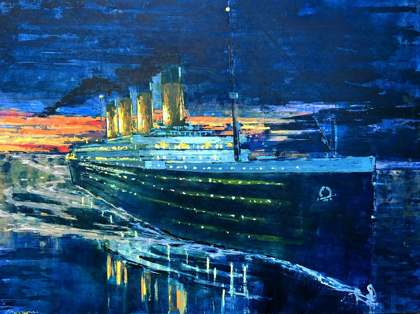The last evening - 130 x 97 cm - Huile sur bois