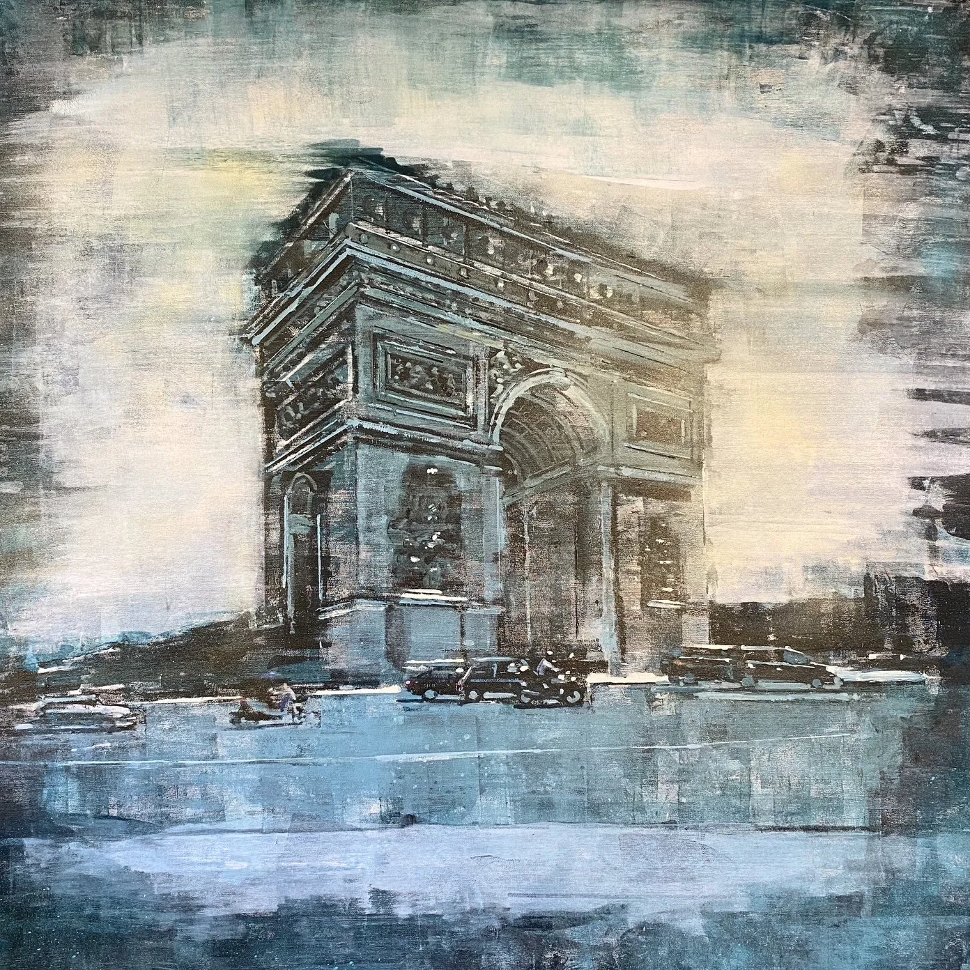 Arc de Triomphe - 120 x 120 cm - Huile sur toile