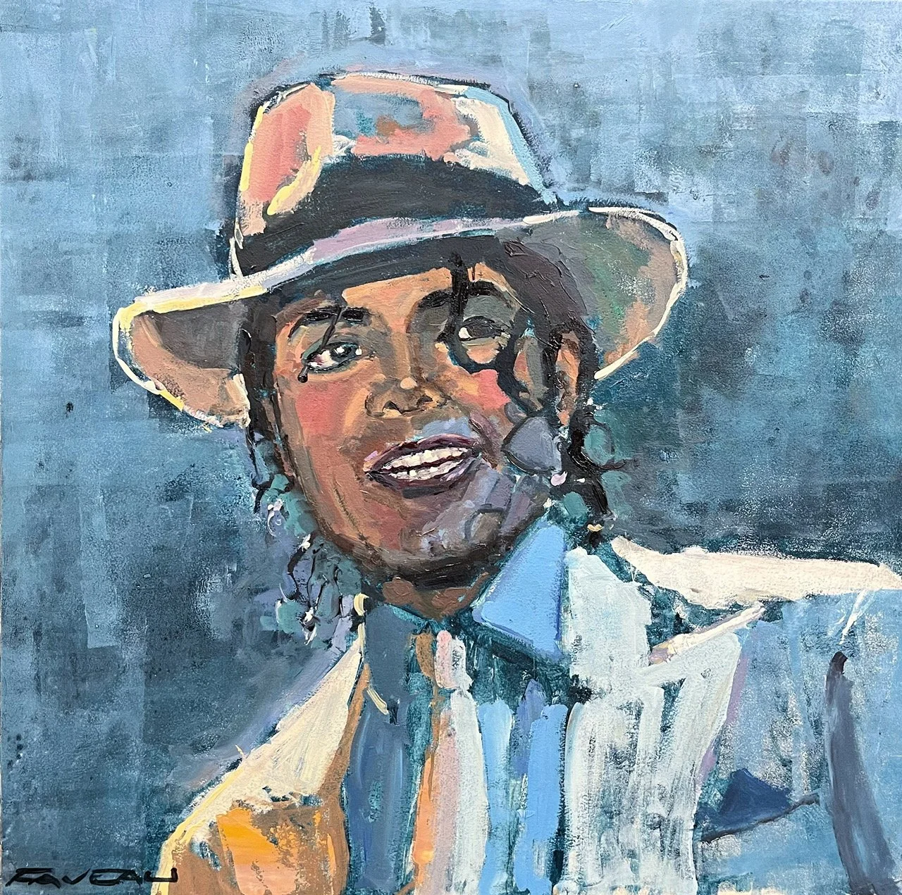 The Icon - 36 x 36 cm - Huile sur bois