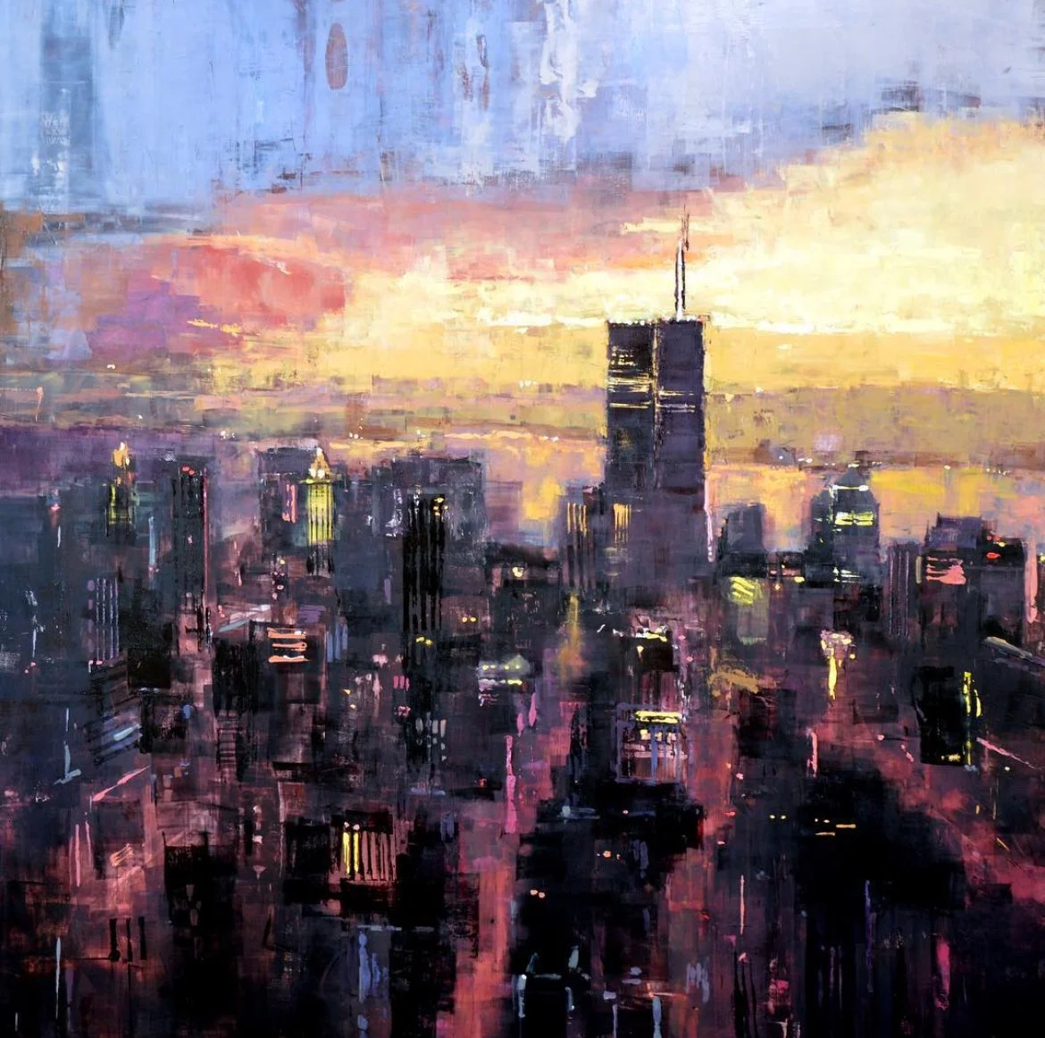 Manhattan 1999 - 120 x 120 cm - Huile sur bois