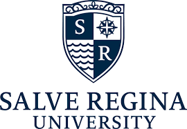 Salve Regina University logo featuring a shield with a stylized S, a compass rose, and waves.