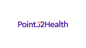 Point 2 Health logo with purple and orange text