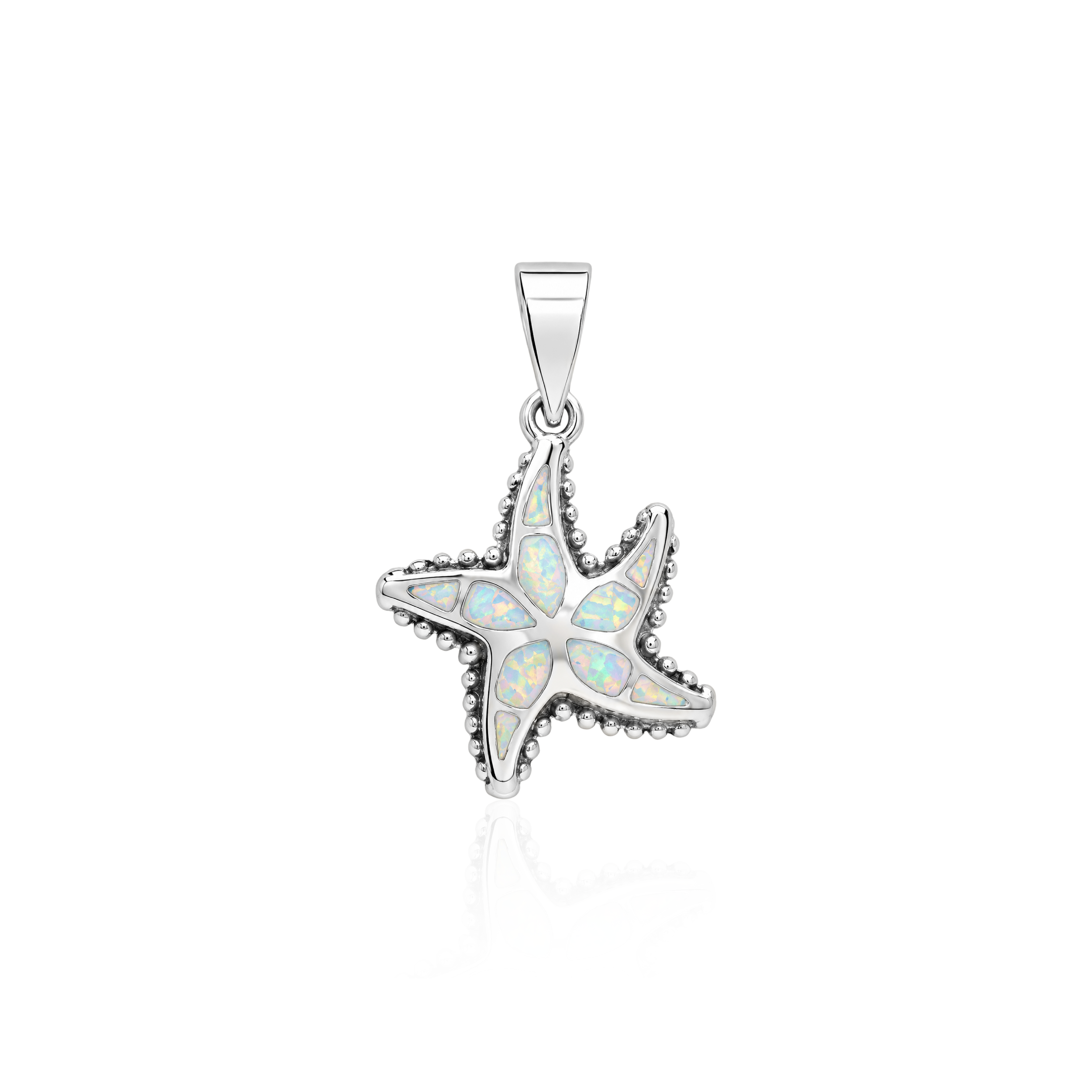 Dije Estrella de Mar Plata Pequeño