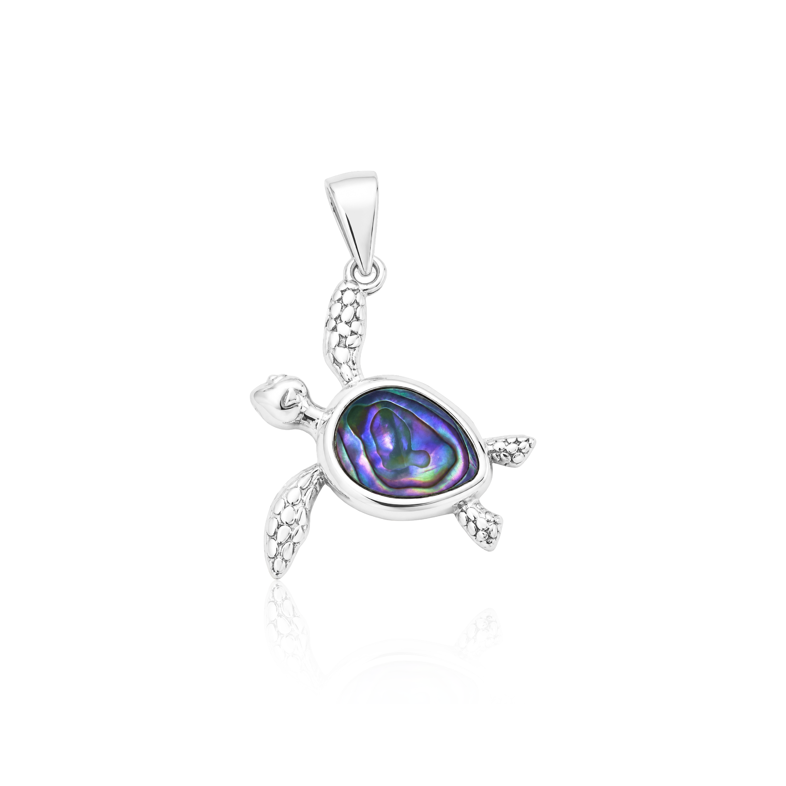 Dije Tortuga Multicolor Plata