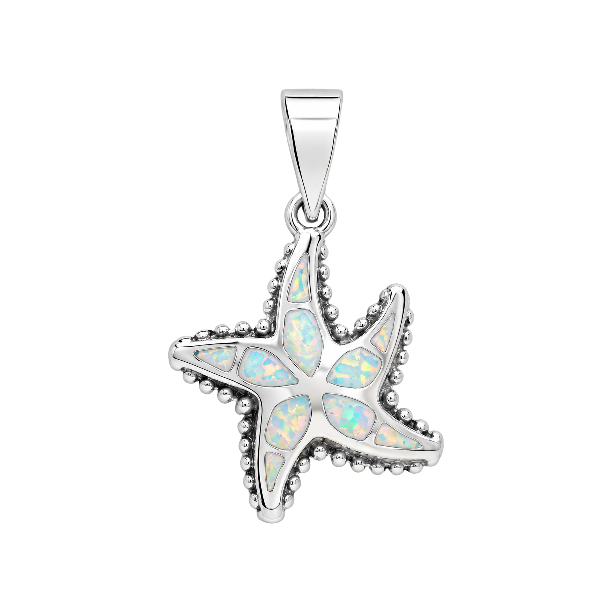 Dije Estrella de Mar Plata Pequeño