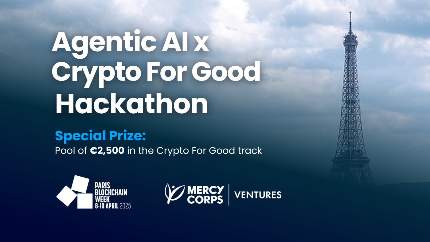 Agentic AI x Crypto For Good Hackathon at Paris Blockchain Week
