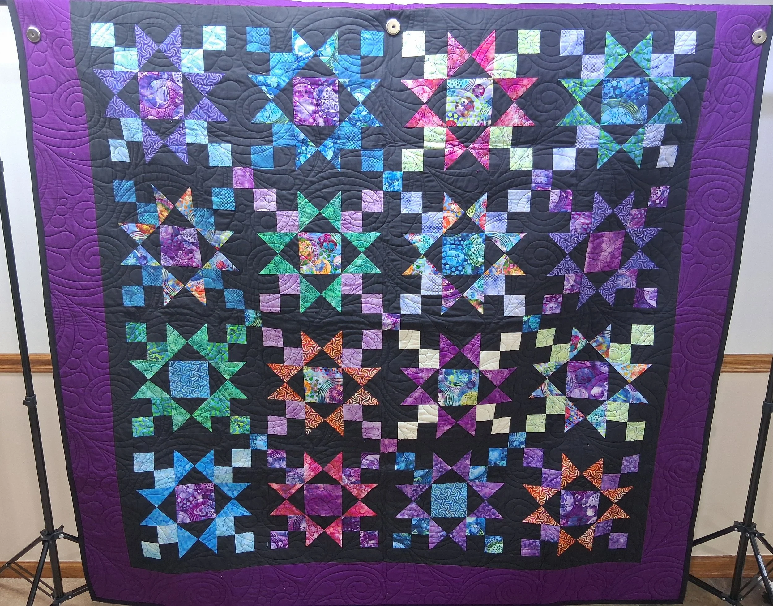 Cosmic Quilt 73 X 75