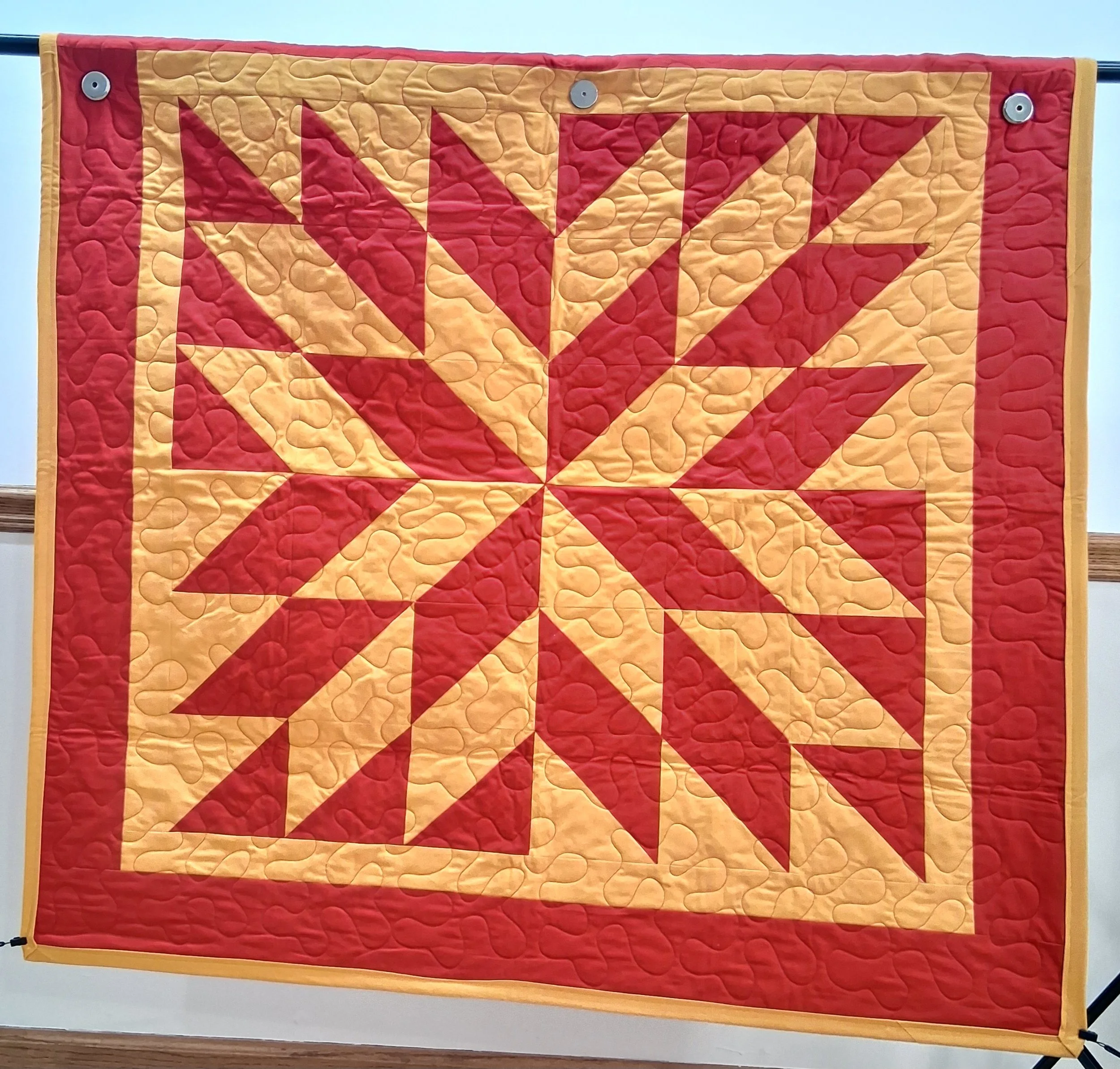 Red and Gold 48 X 48