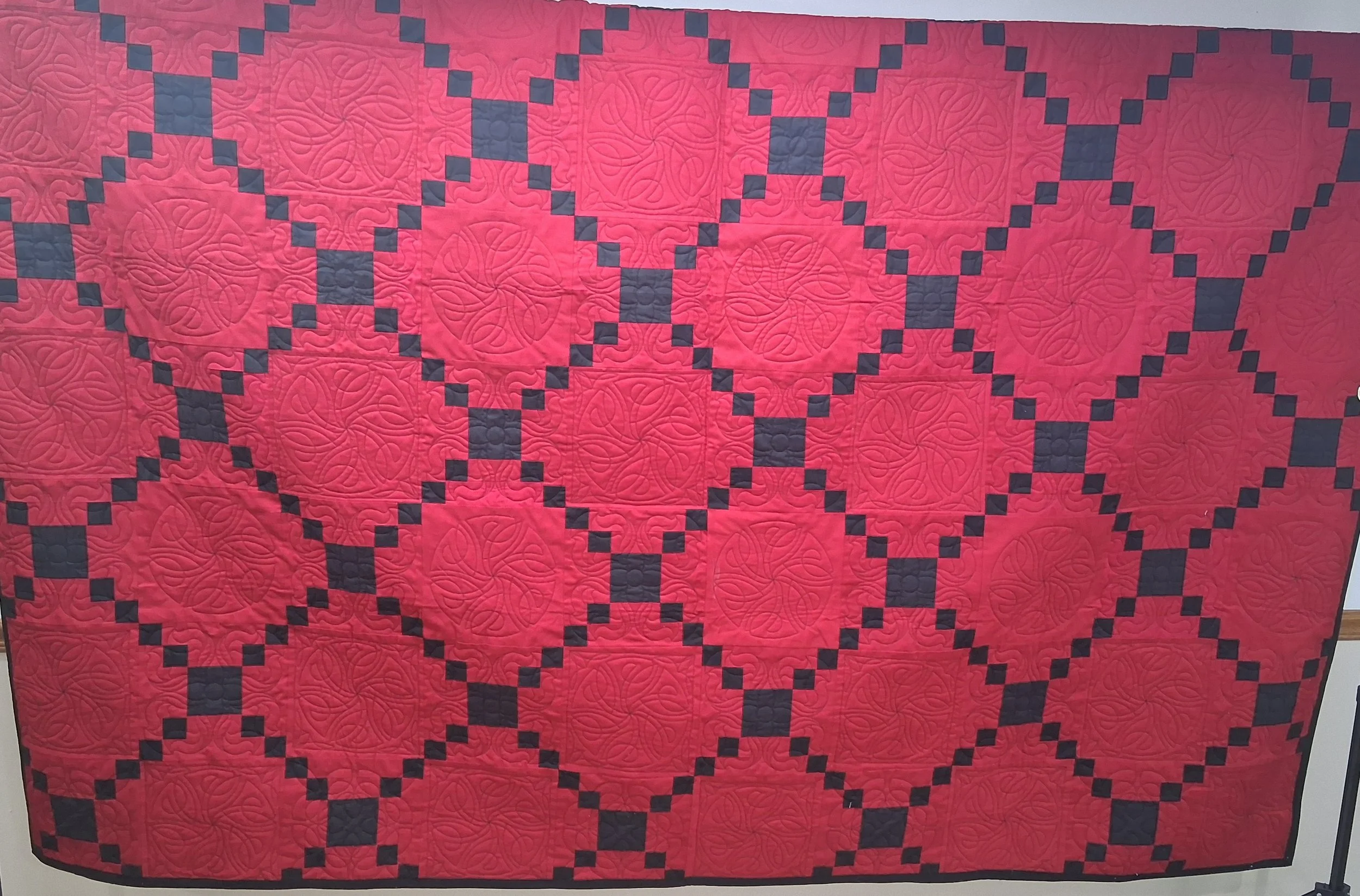 Irish Chain Custom Quilted Quilt 85 X 93