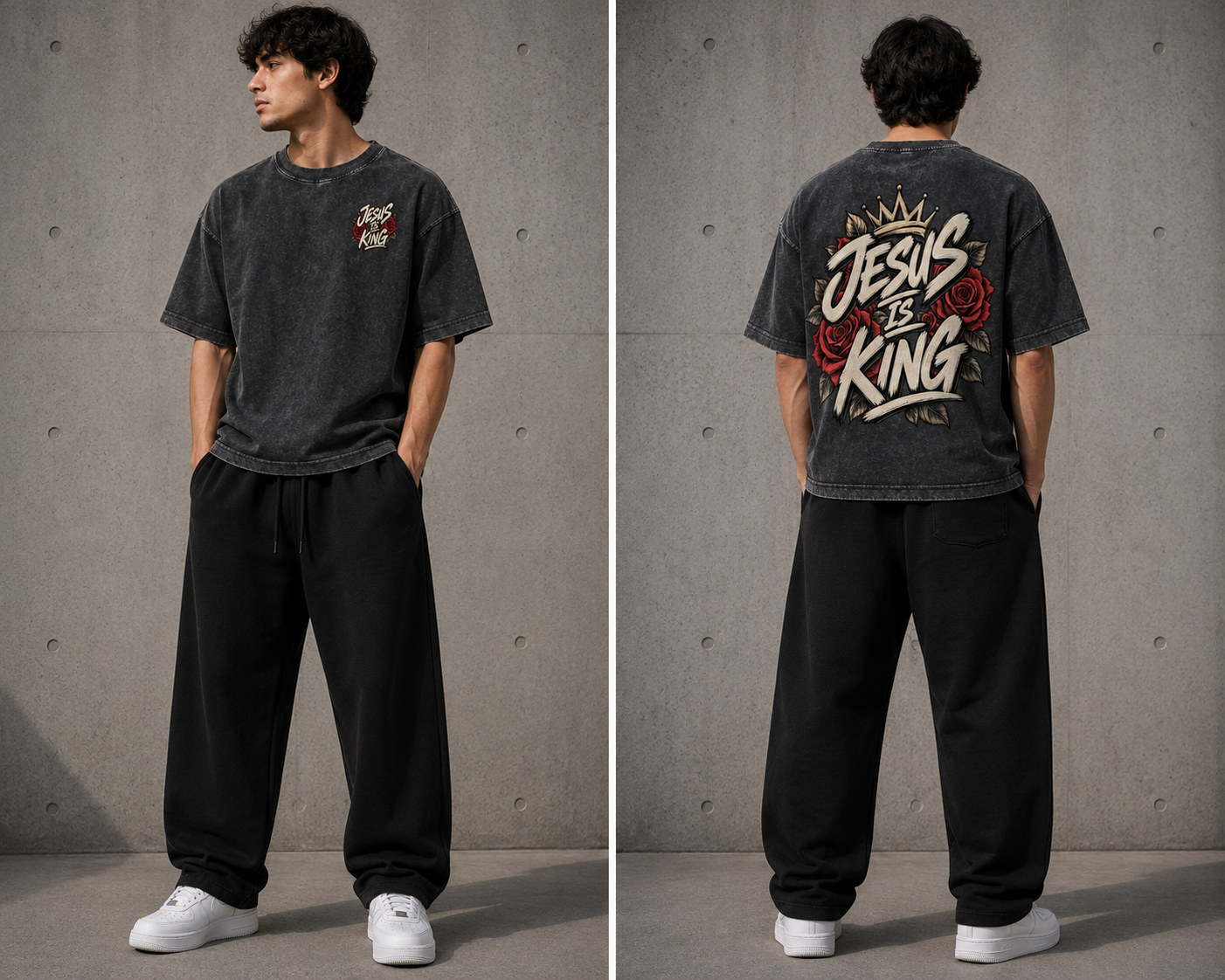 Mineral Wash Boxy Cotton T-Shirt