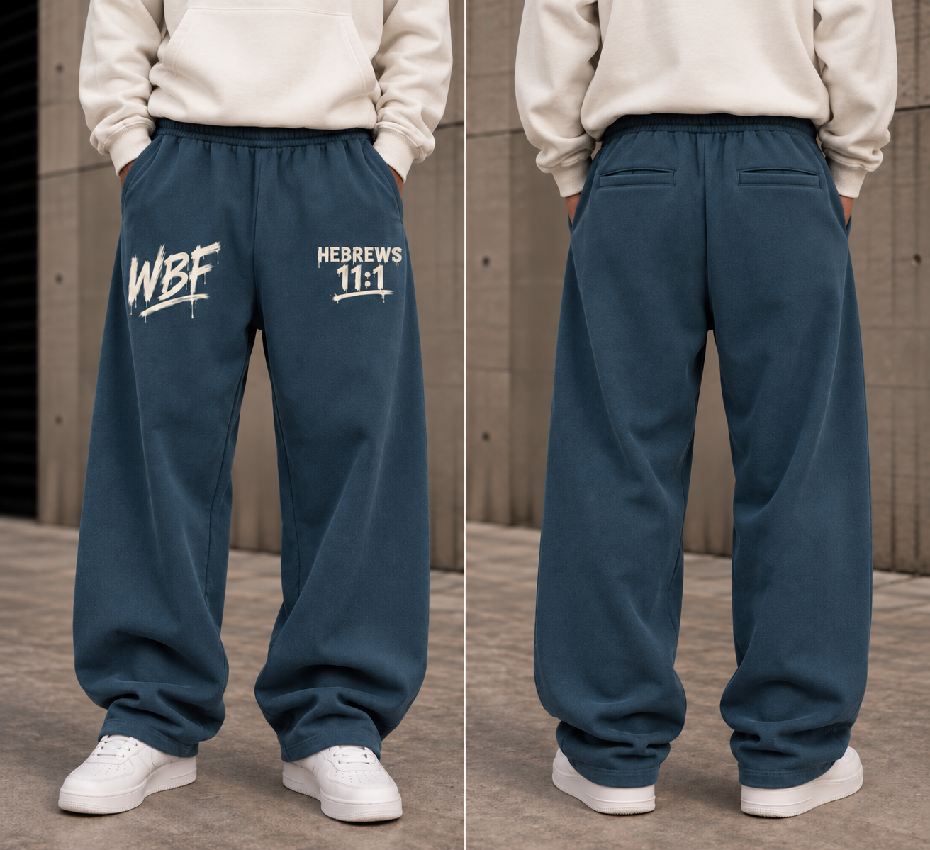 Unisex Barrel Leg Sweatpants