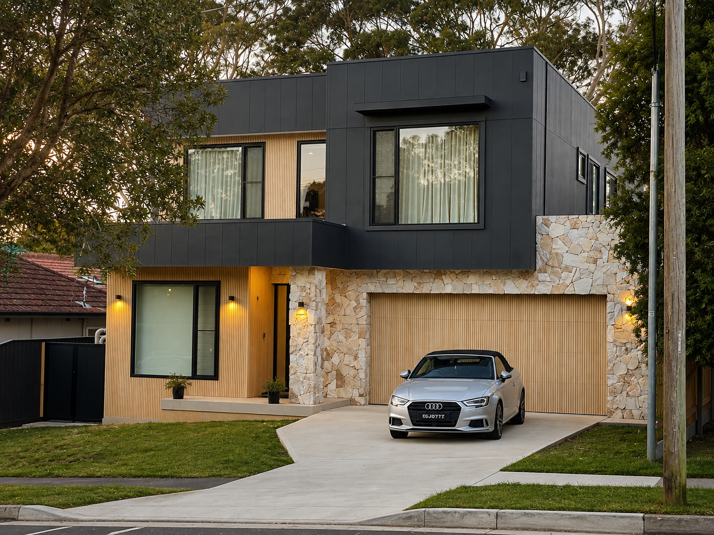 Modern facade in Gladesvile